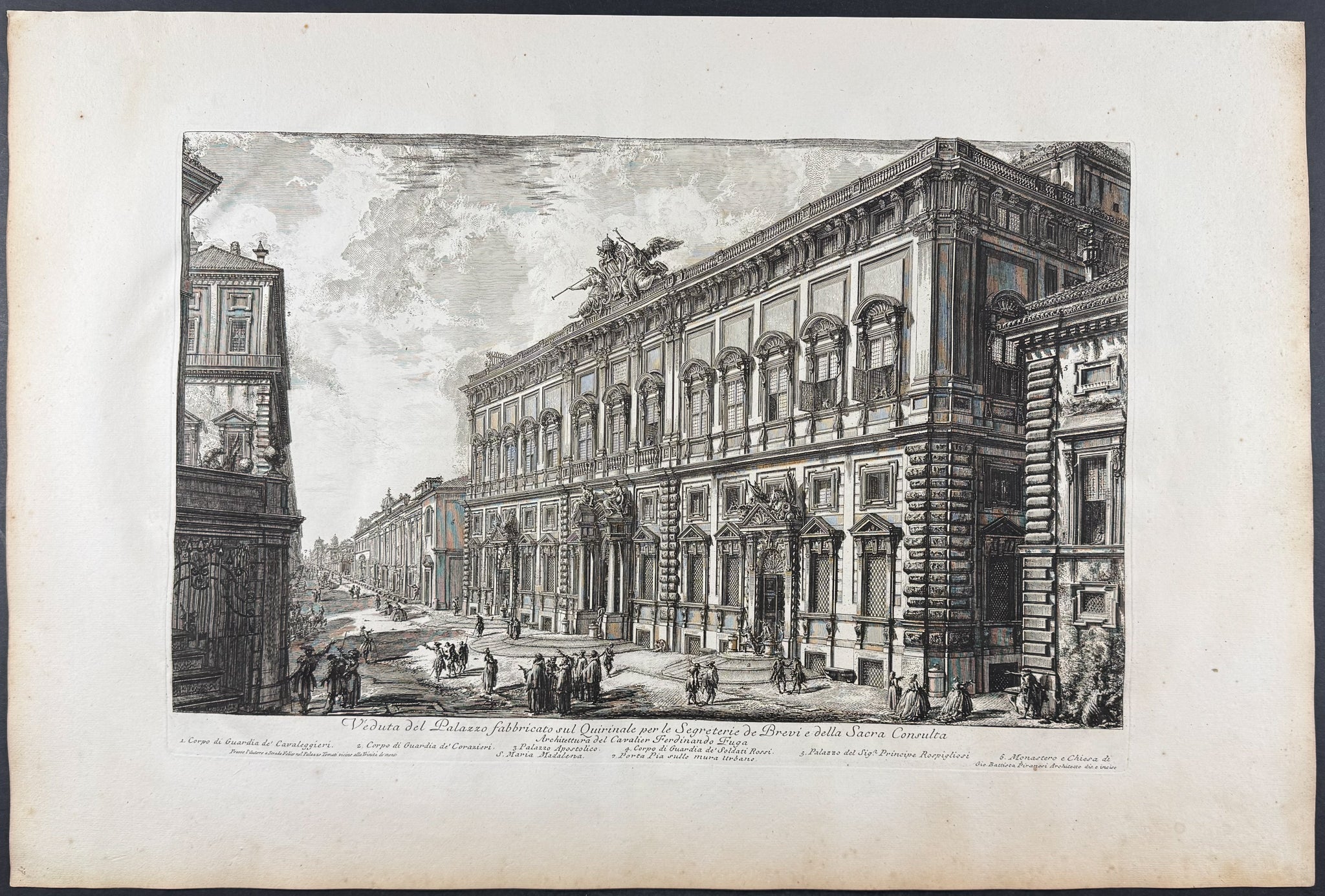 View of the Palace built on the Quirinal for the Secretariats of Briefs and the Sacred Consulta [Veduta del Palazzo fabbricato sul Quirinale per le Segreterie de Brevi e della Sacra Consulta]