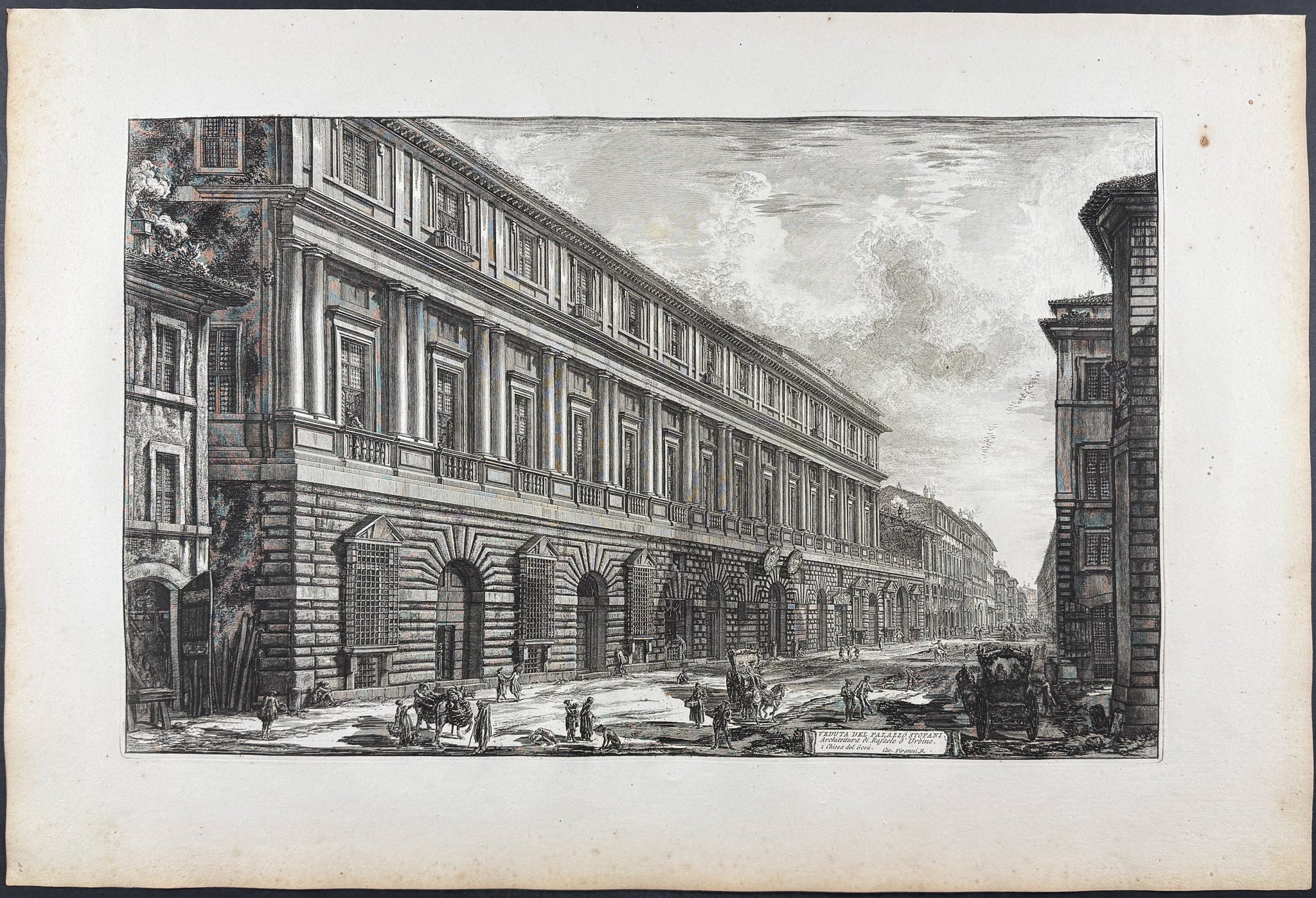 View of Palazzo Stoppani, architecture by Raphael of Urbino [Veduta del Palazzo Stopani Architectura di Rafaele d'Urbino]