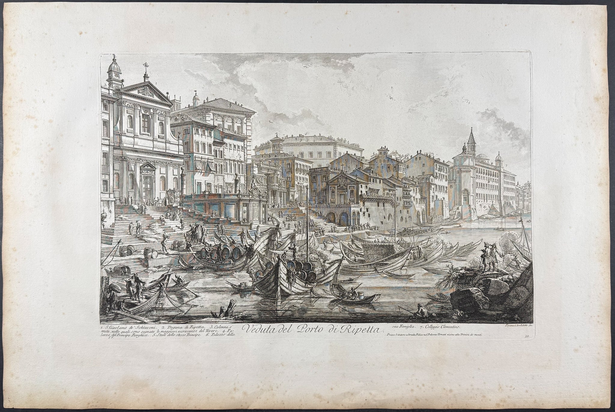 View of the Port of Ripetta [Veduta del Porto di Ripetta]