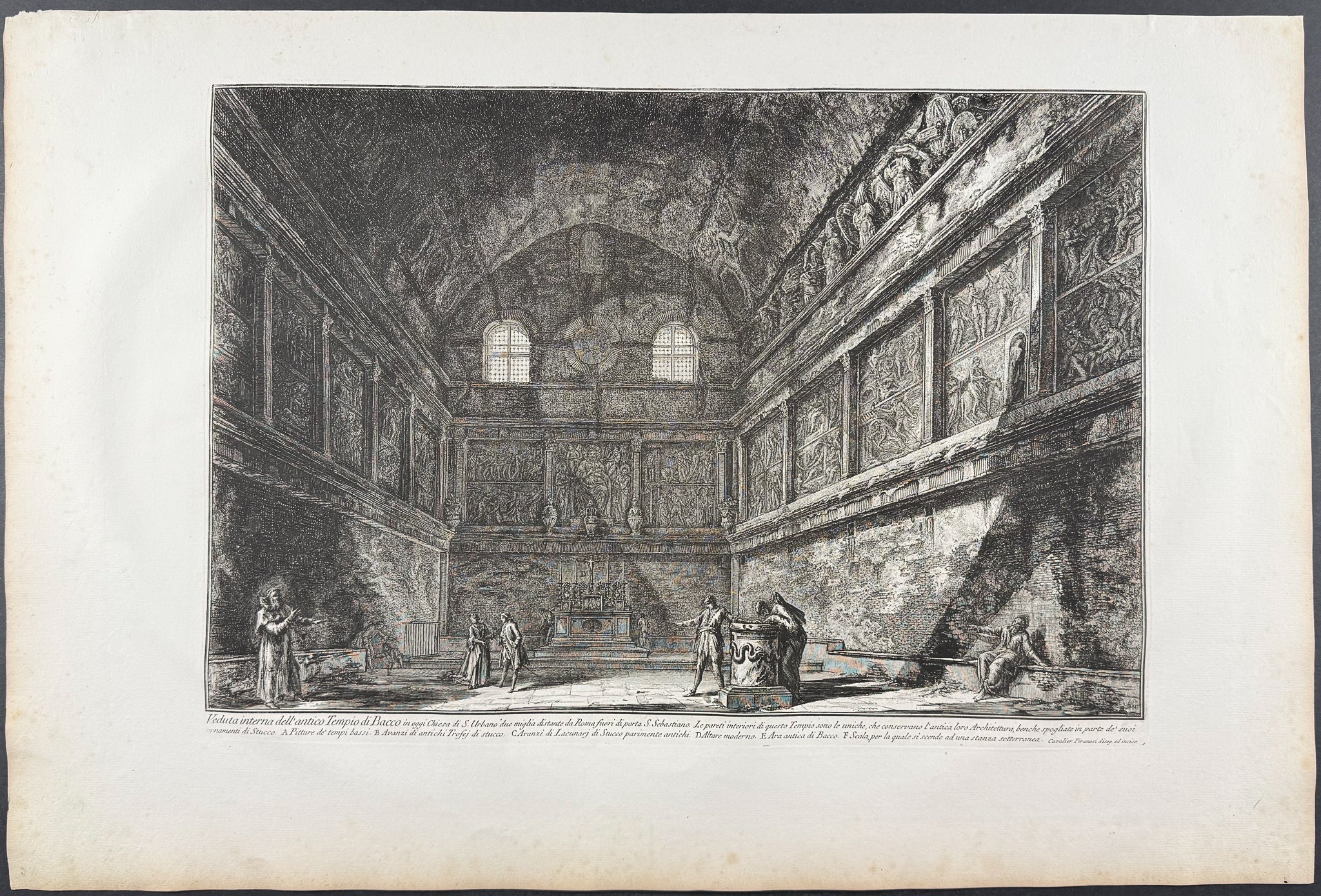Interior view of the ancient Temple of Bacchus [Veduta interna dell'antico Tempio di Bacco]