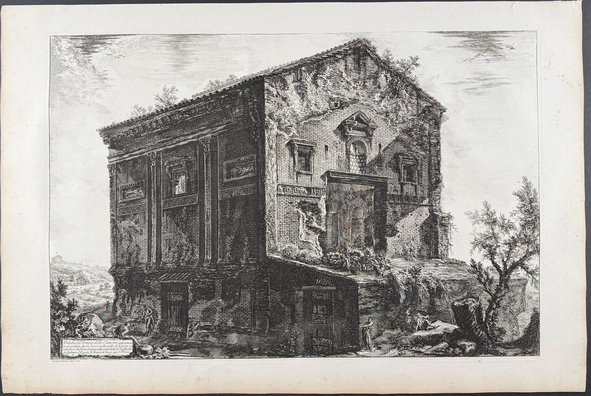View of the Temple of the Camenae… [Veduta del Tempio dell Camene..]