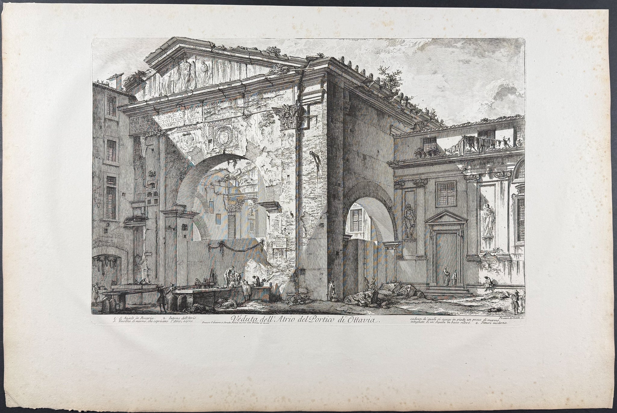 View of the Atrium of the Portico of Octavia [Veduta dell'Atrio del Portico di Ottavia]