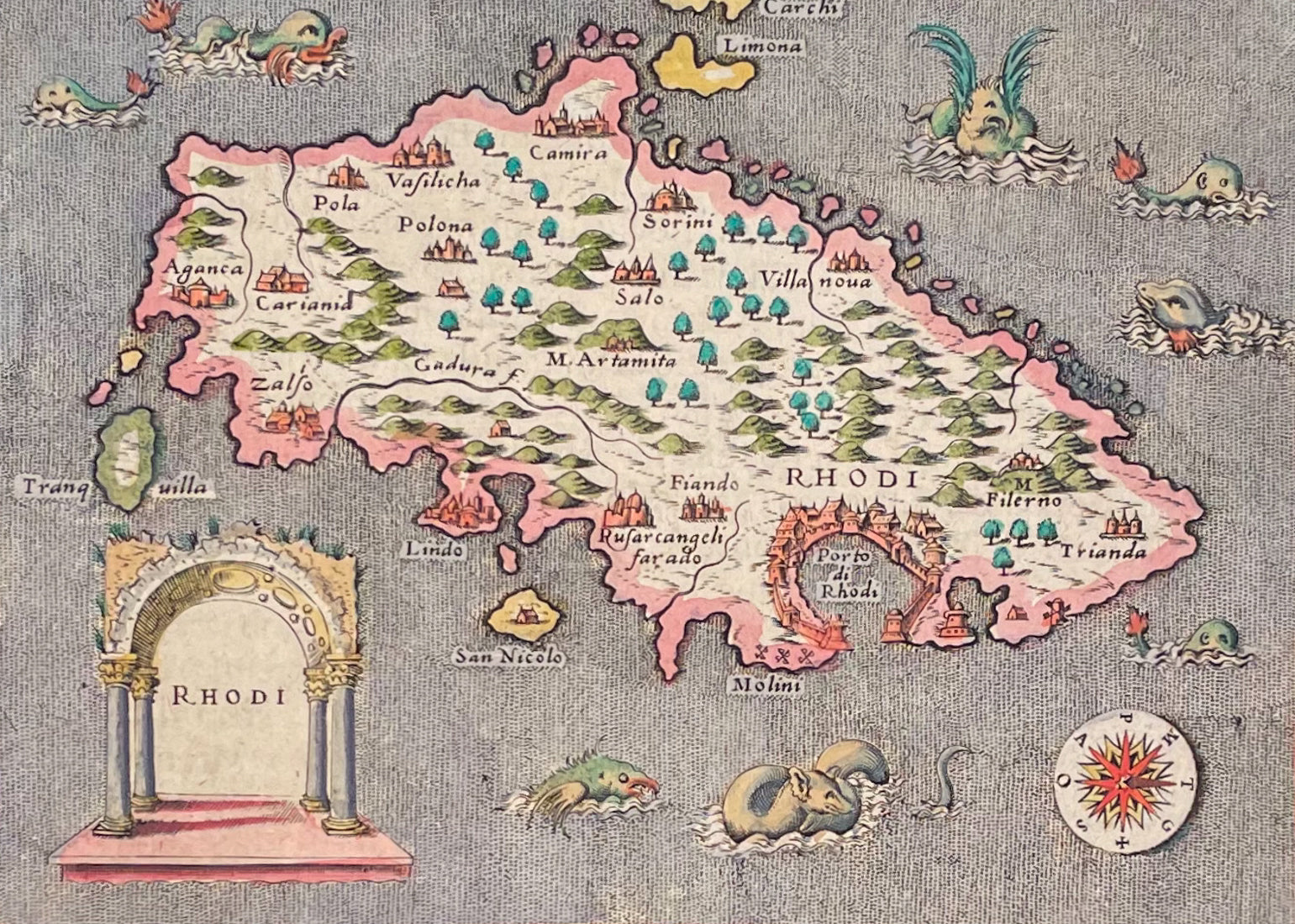 Map of Rhodes