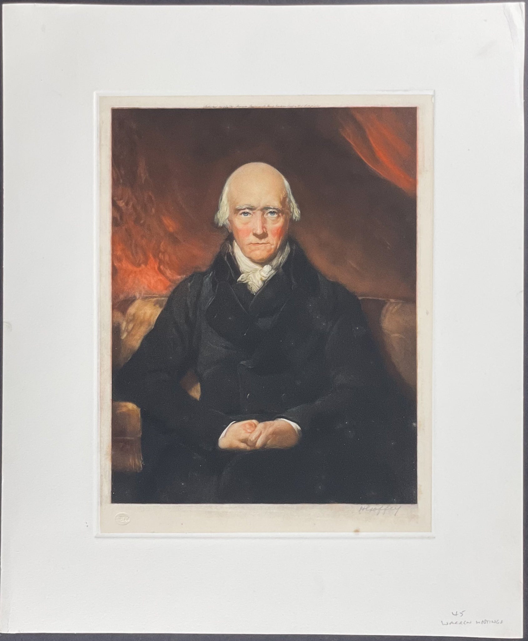 Warren Hastings (After Original Painting by Sir Thomas Lawrence, P.R.A., in the National Portrait Gallery, London)