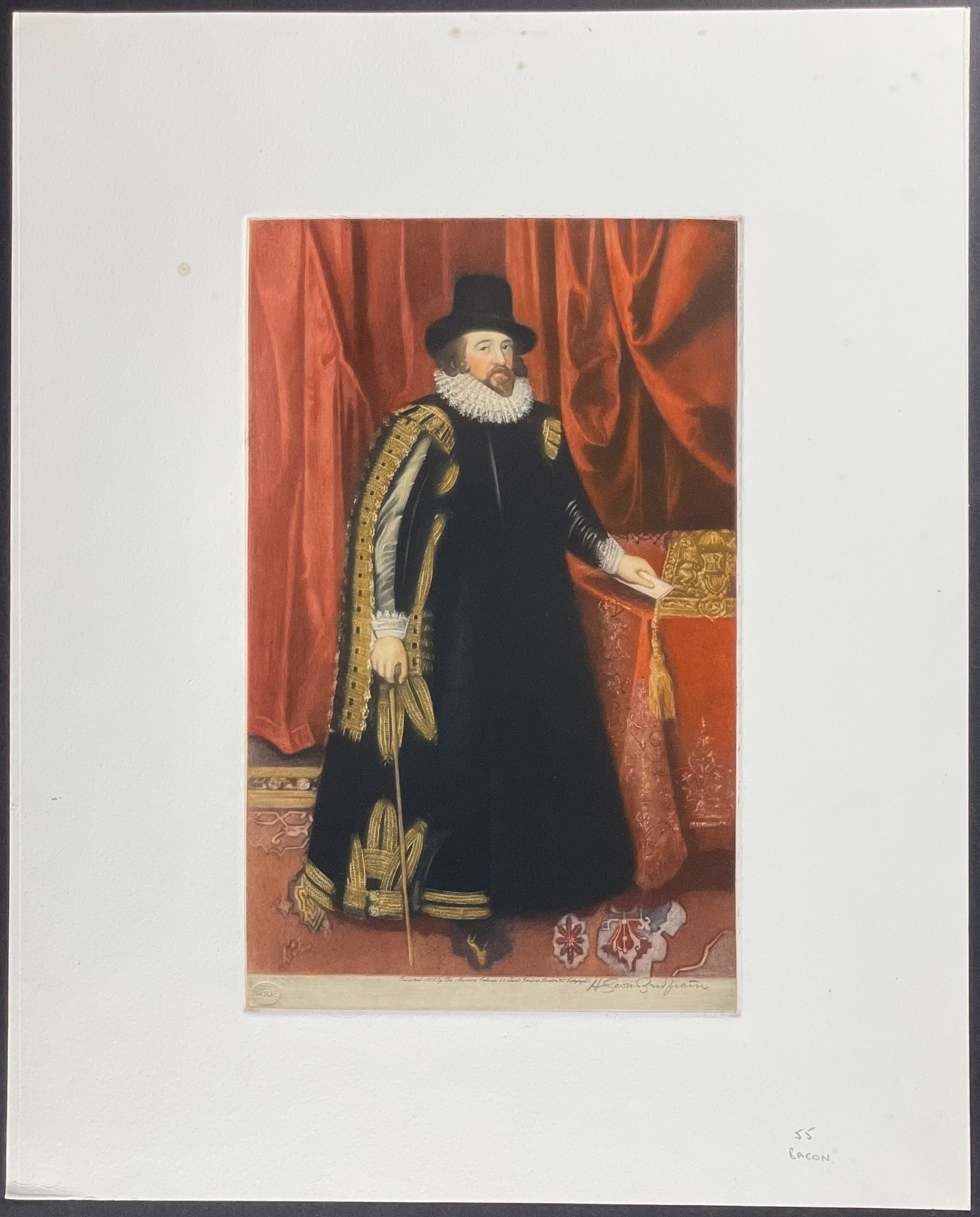 Francis Bacon (After Original Painting by Unknown Artist on Display at the National Portrait Gallery)