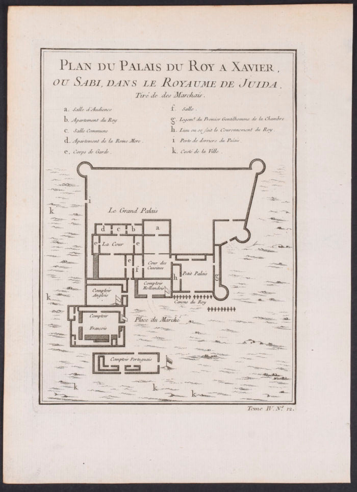 Plan of the Royal Palace in Xavier or Sabi in the Kingdom of Judia