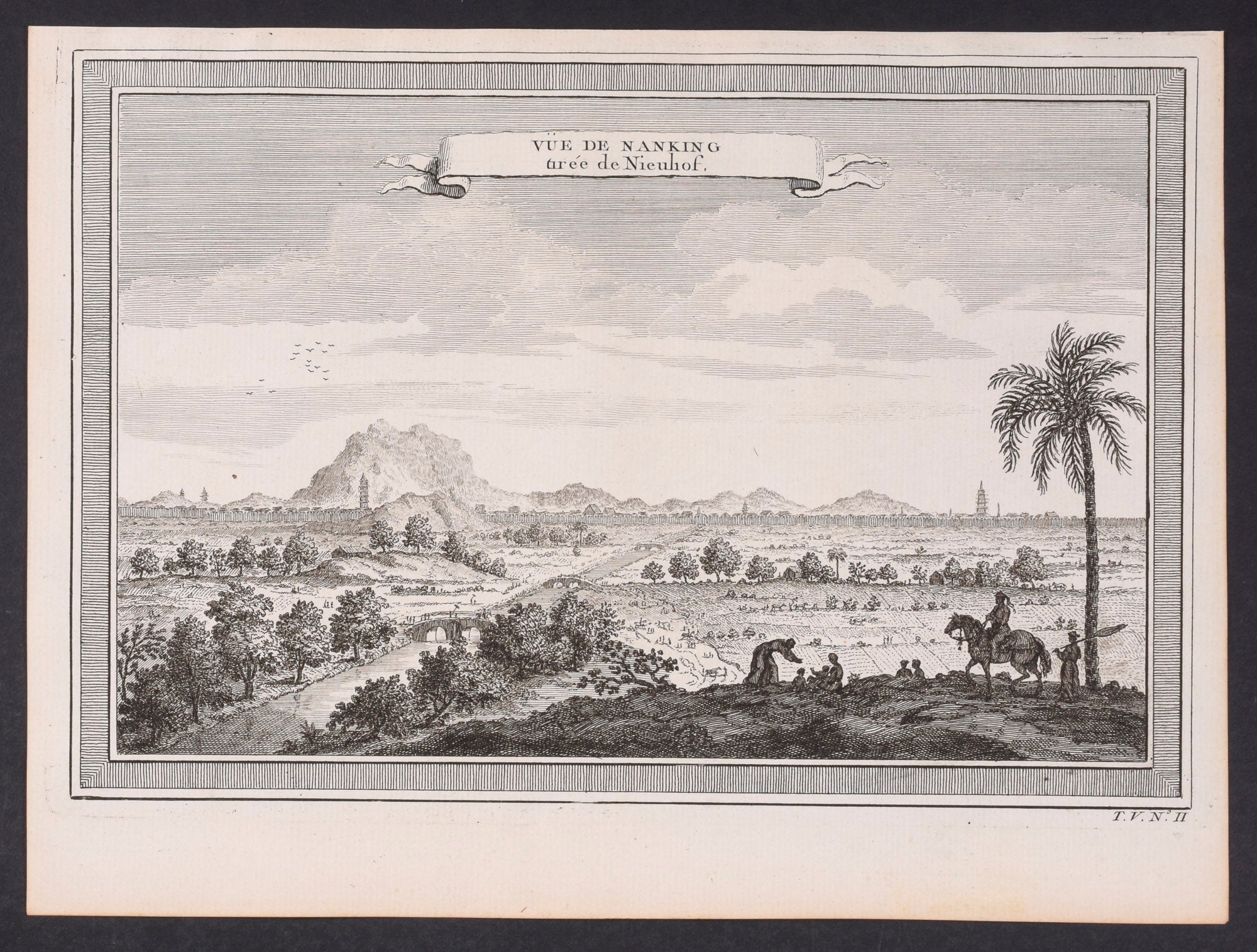 View of Nanking drawn by Nieuhof