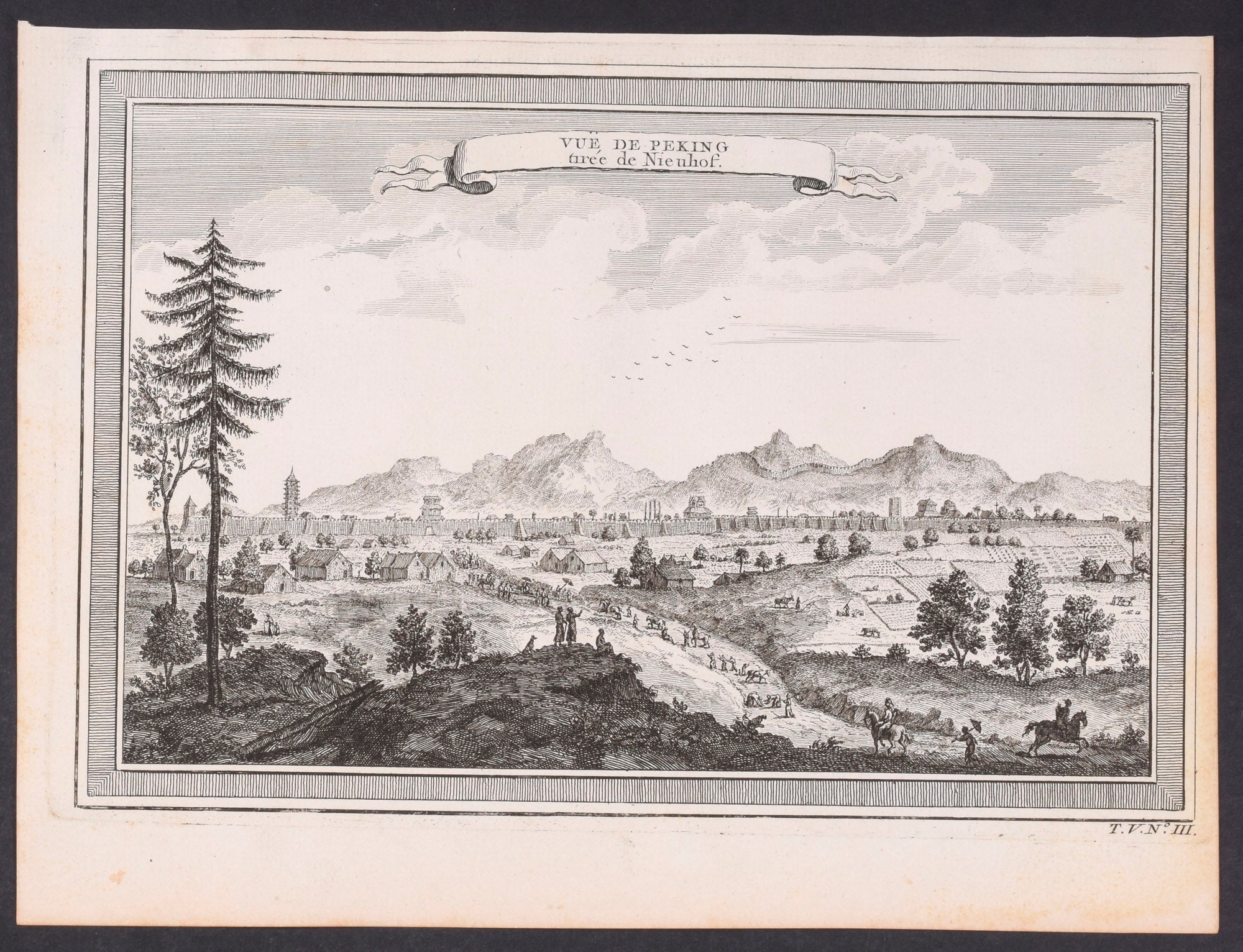 Peking view drawn by Nieuhof