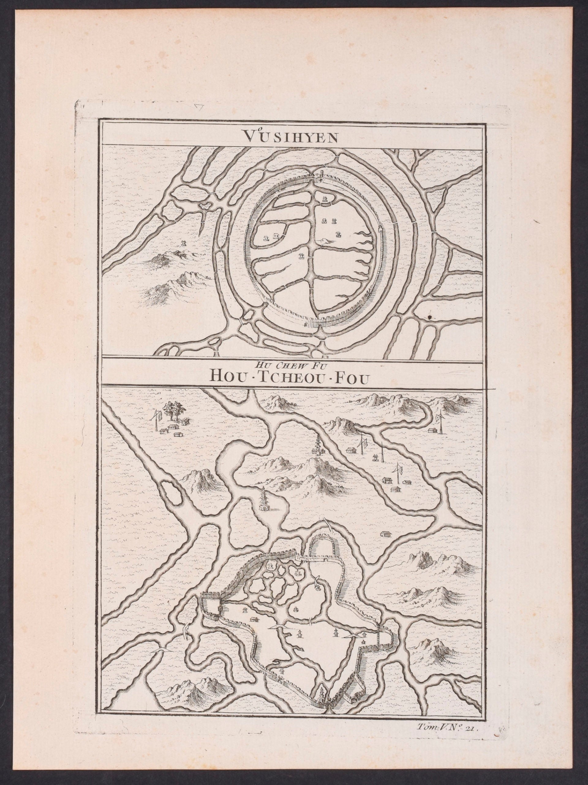 Map of Vusihyen and Hou-Tcheou-Fou