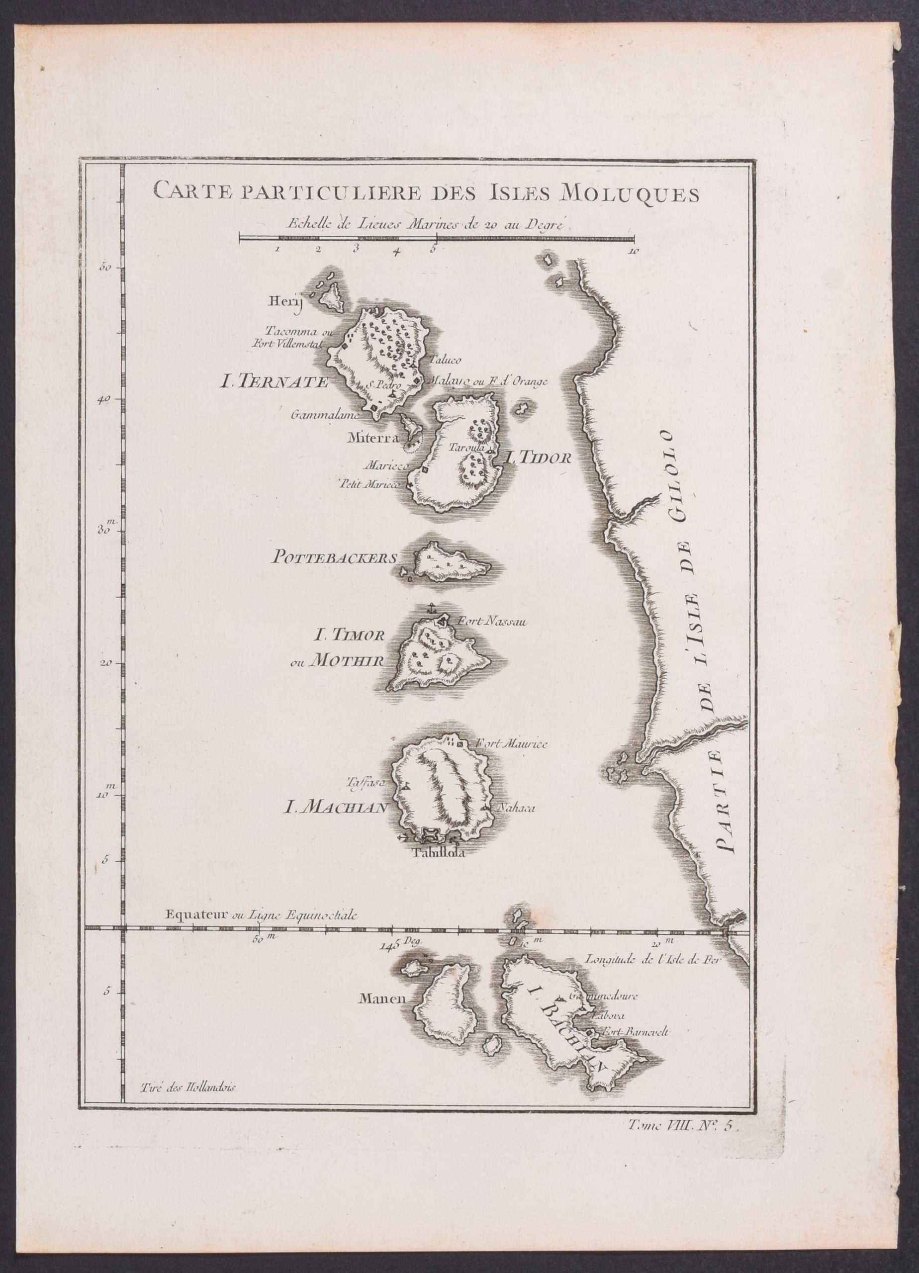 Map of the Moluccan Isles
