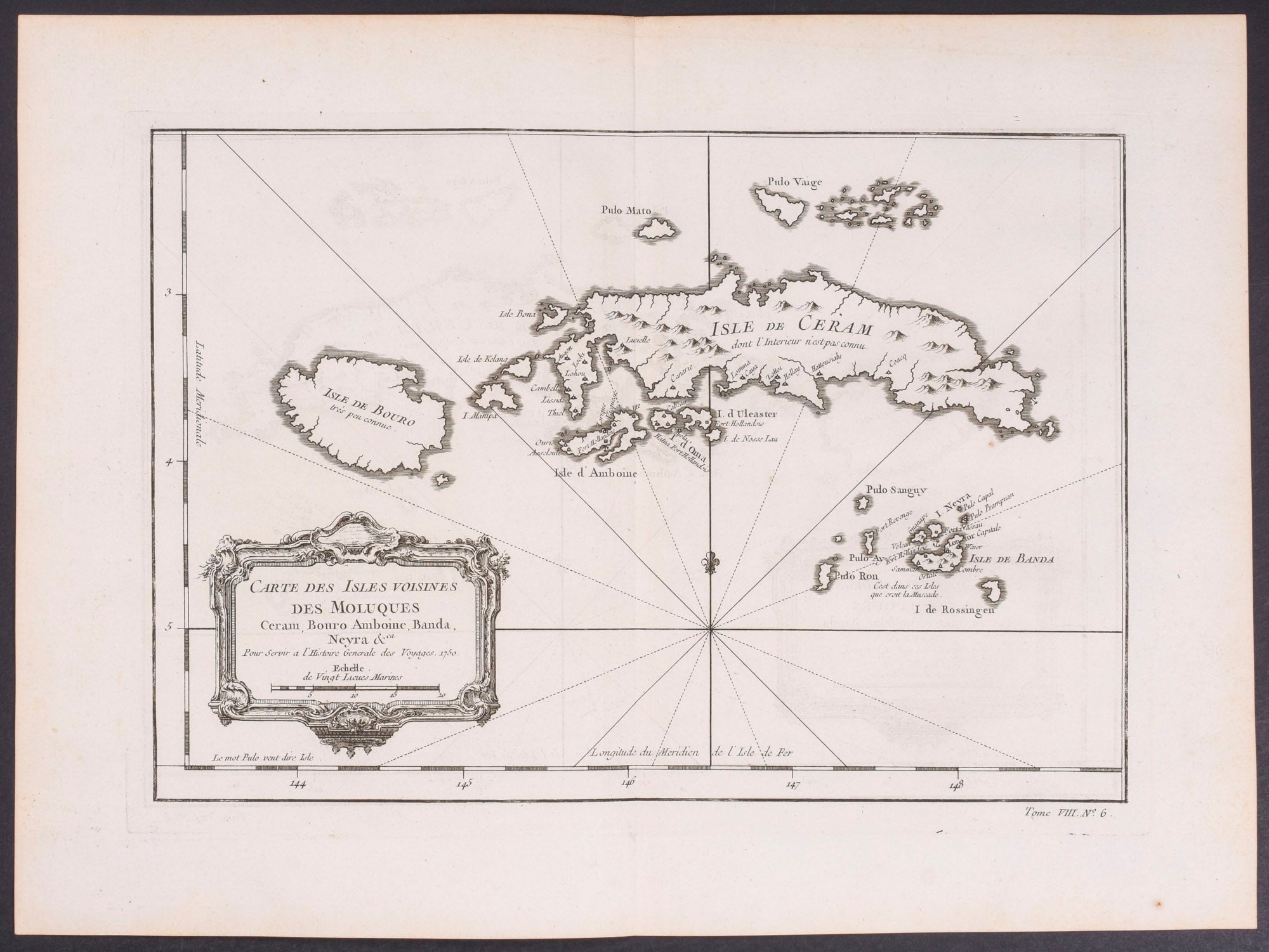 Map of neighboring Islands to Moluques