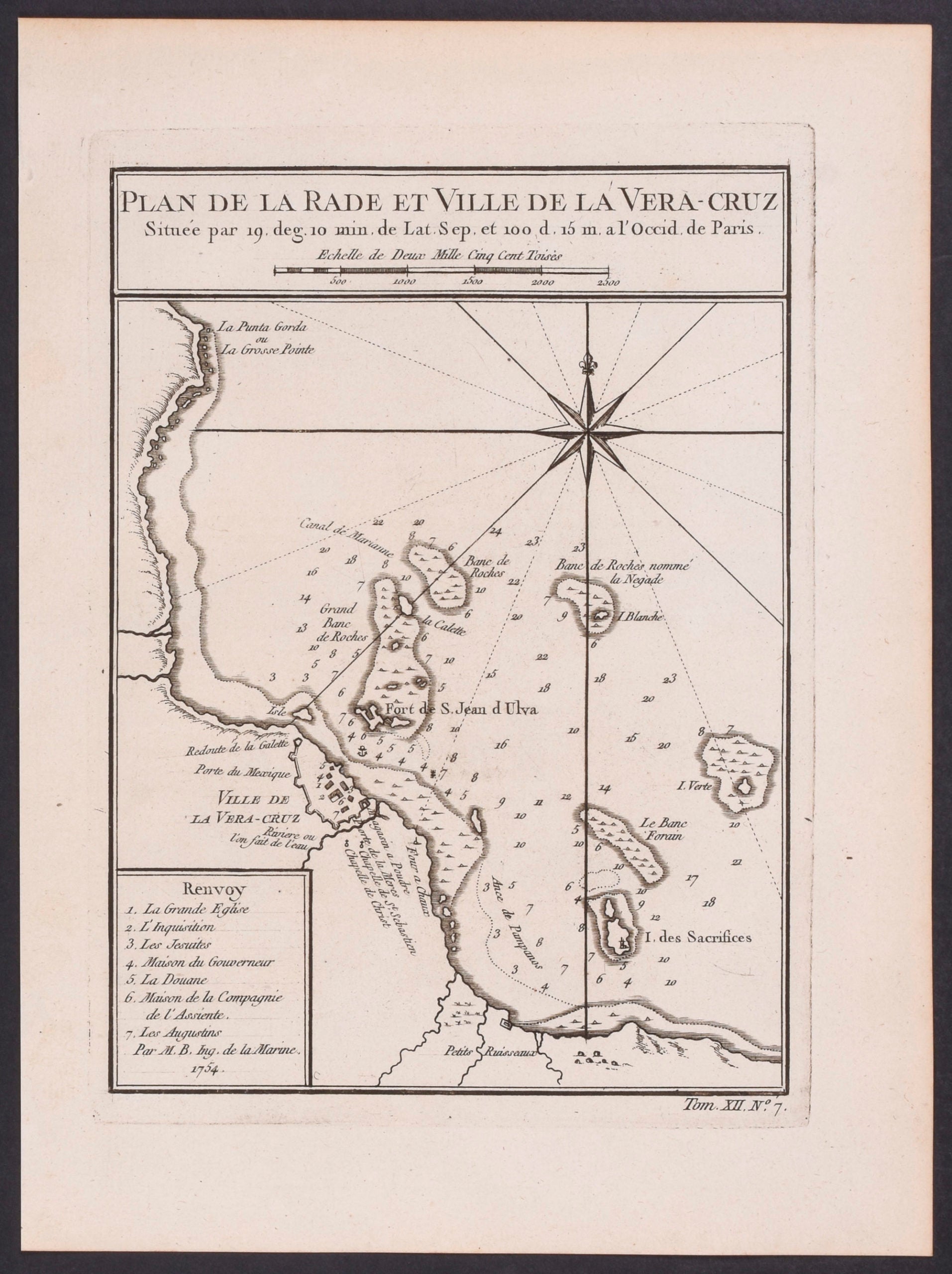 Map of the Harbor and Town of Véra-Cruz