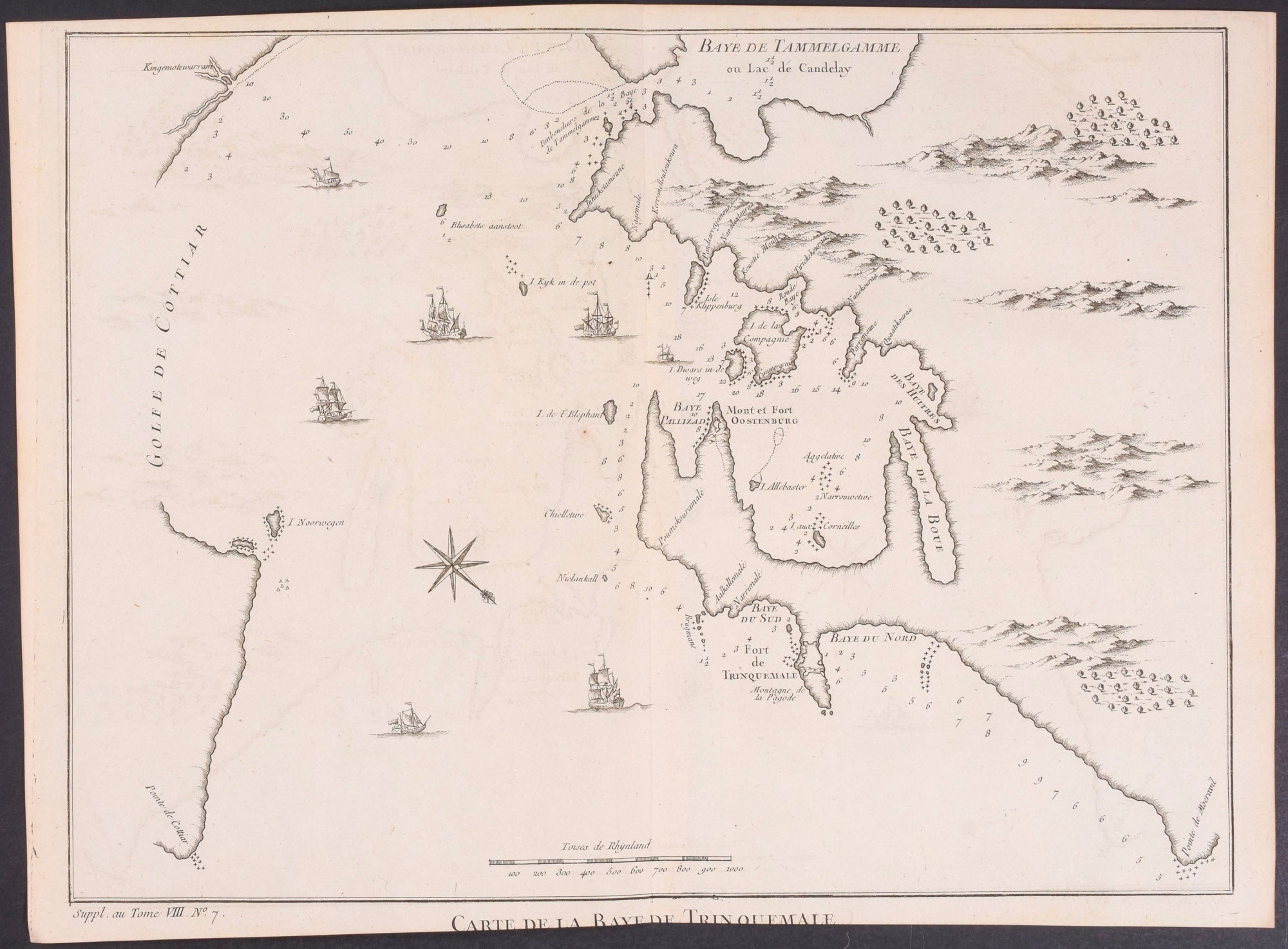 Map of Harbor at Trincomalee