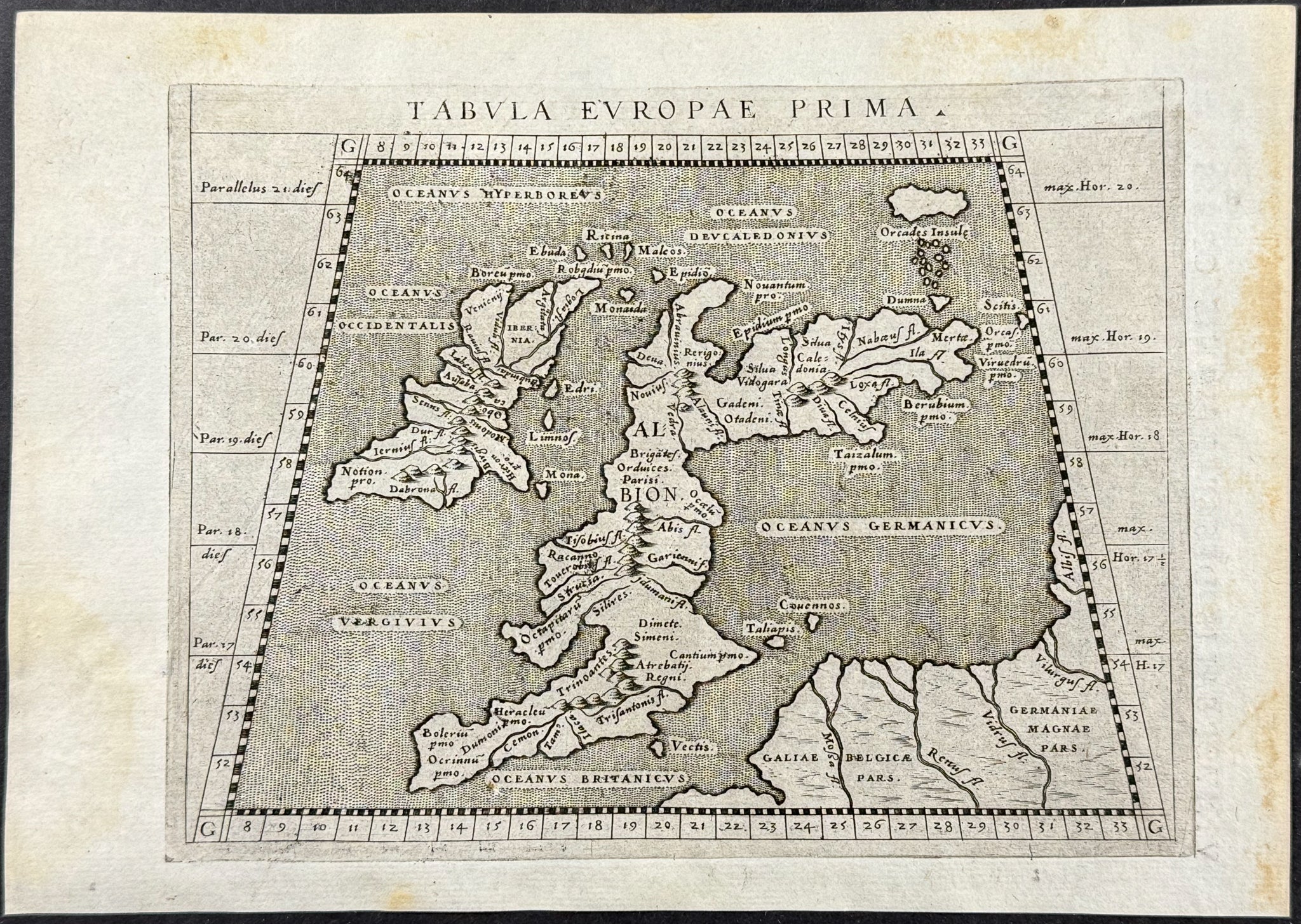 Map of the British Isles (England, Scotland, Ireland)