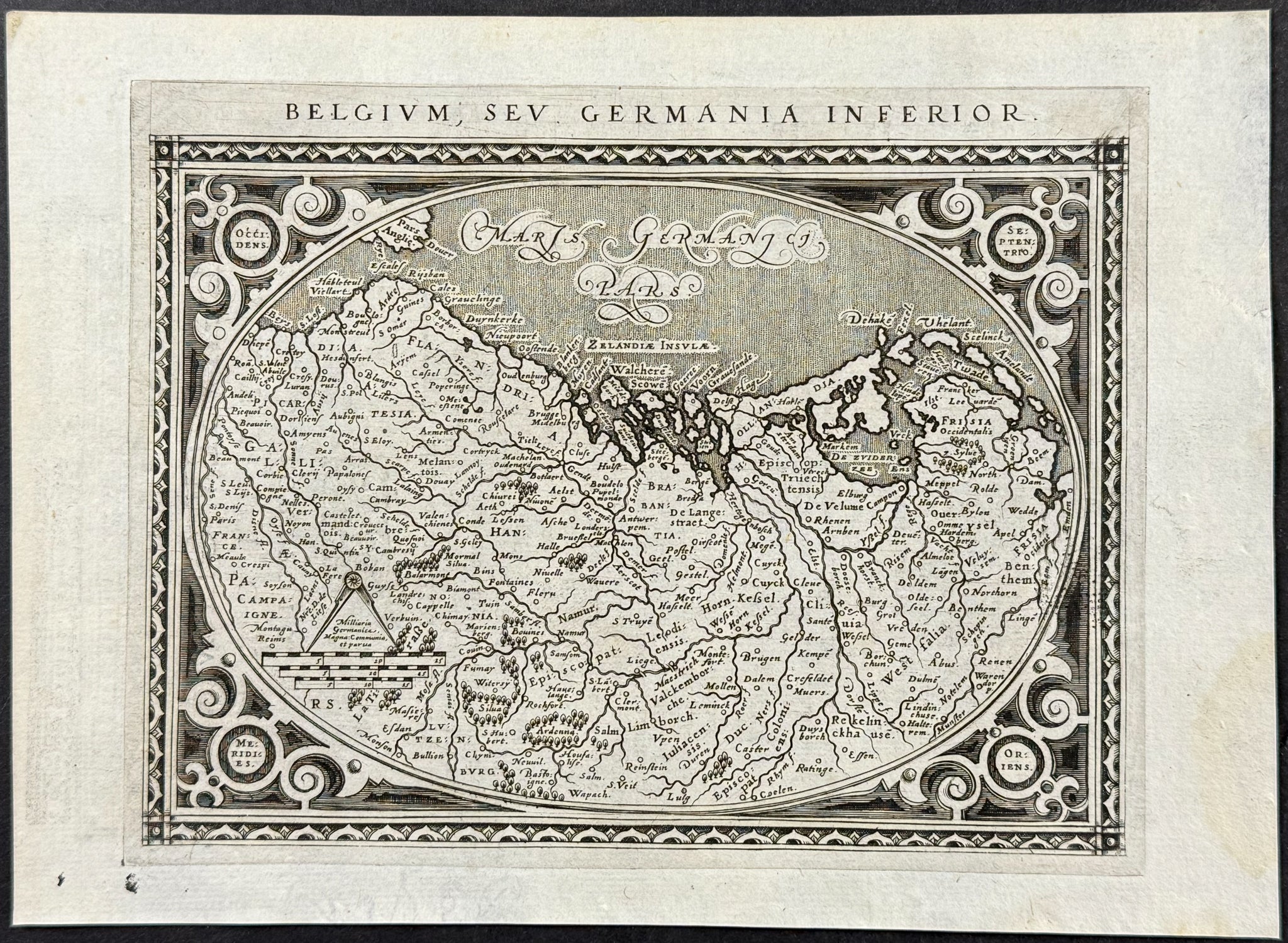 Map of Belgium, Germany