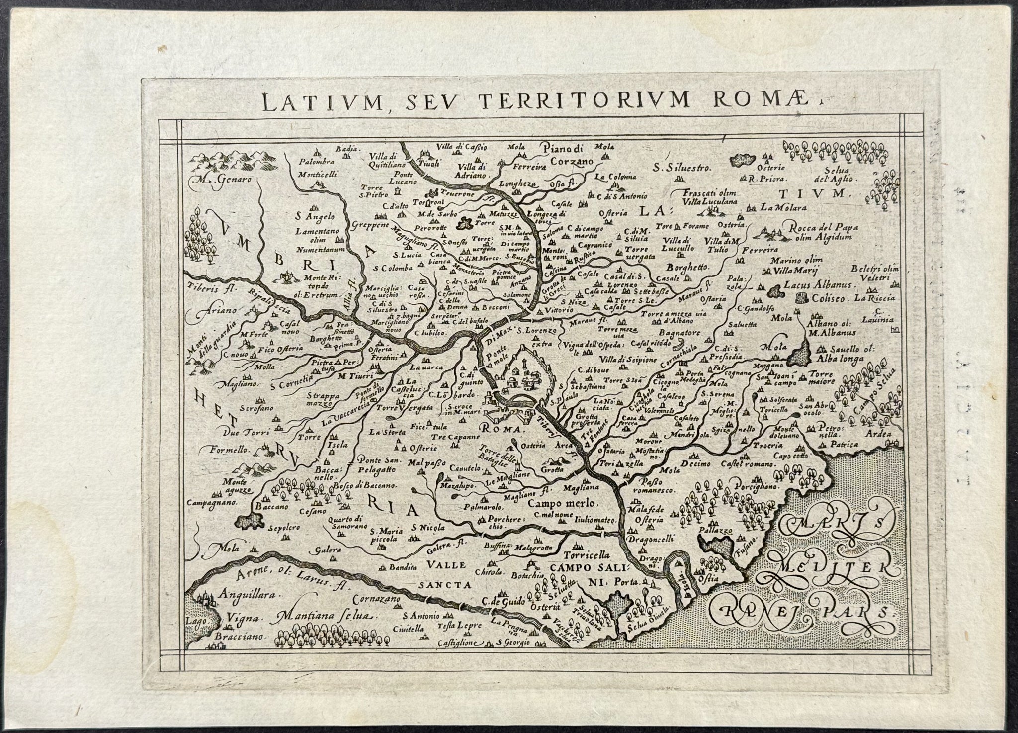 Map of Rome, Italy