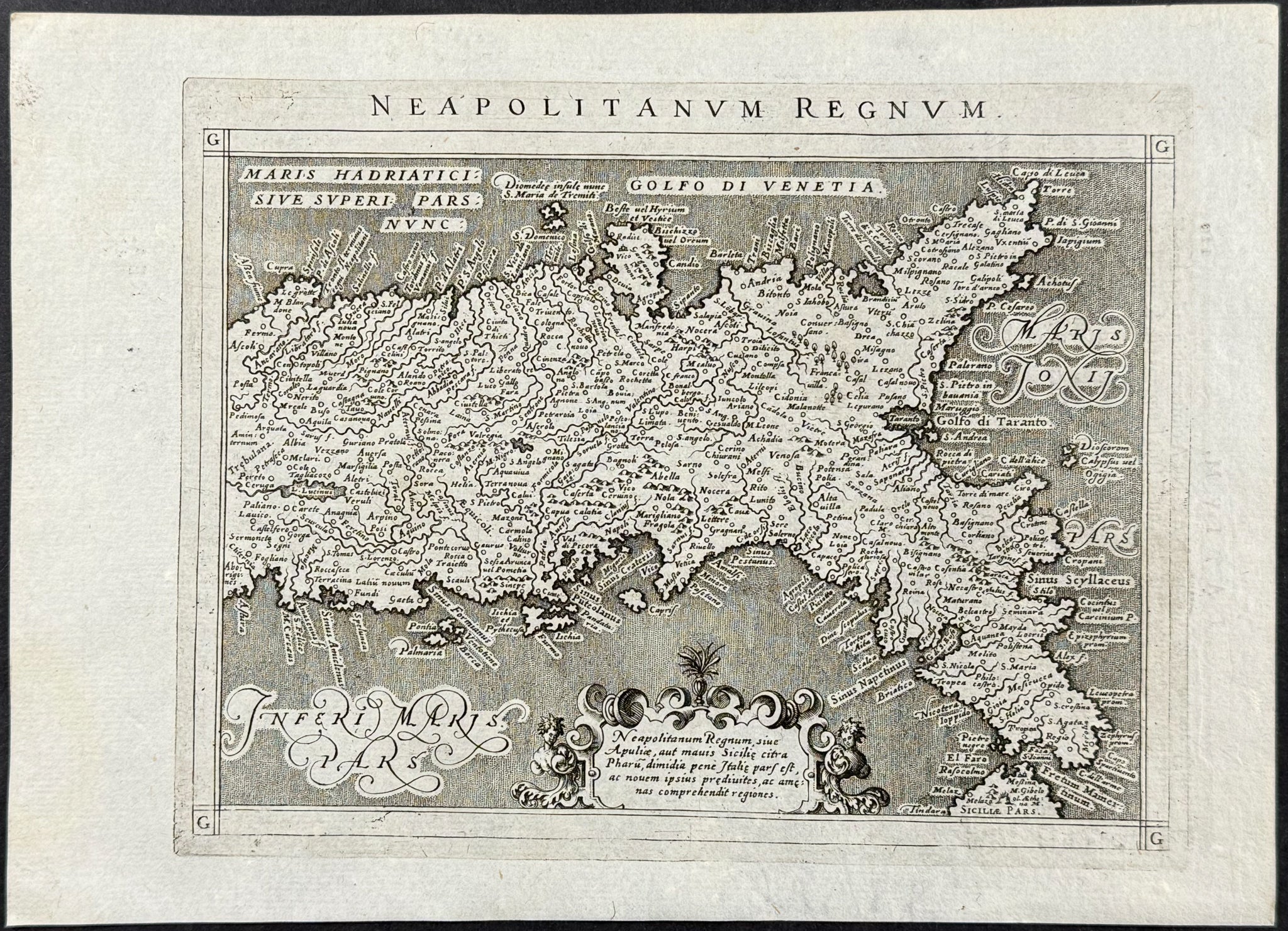 Map of Naples, Italy