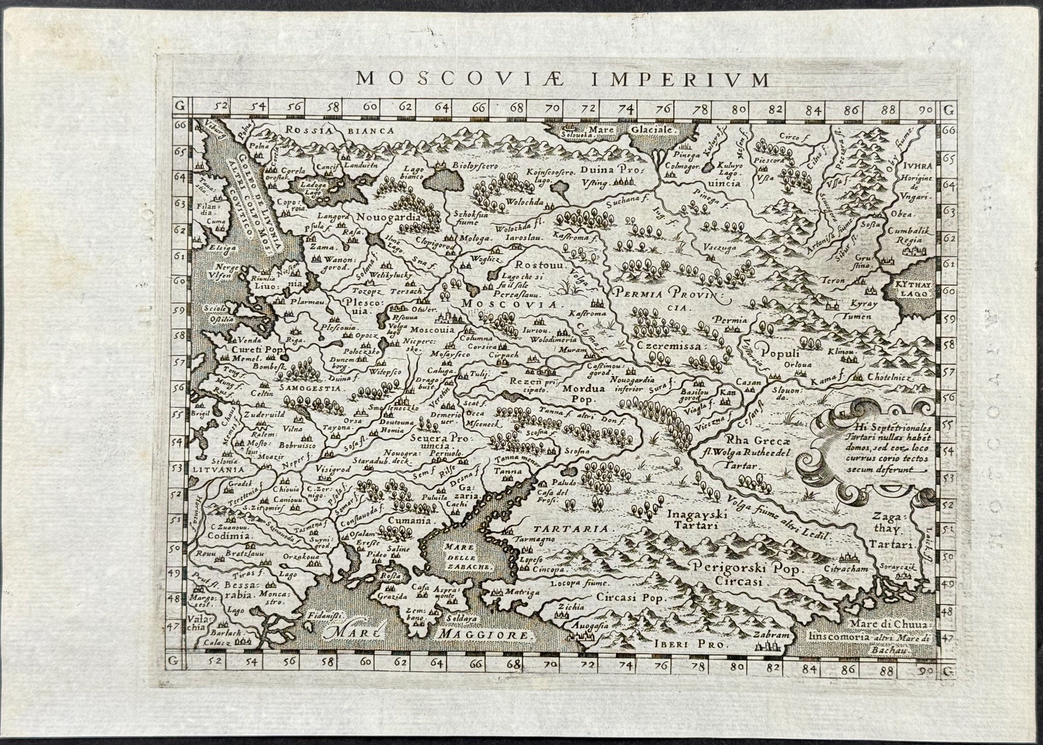 Map of Moscow, Russia