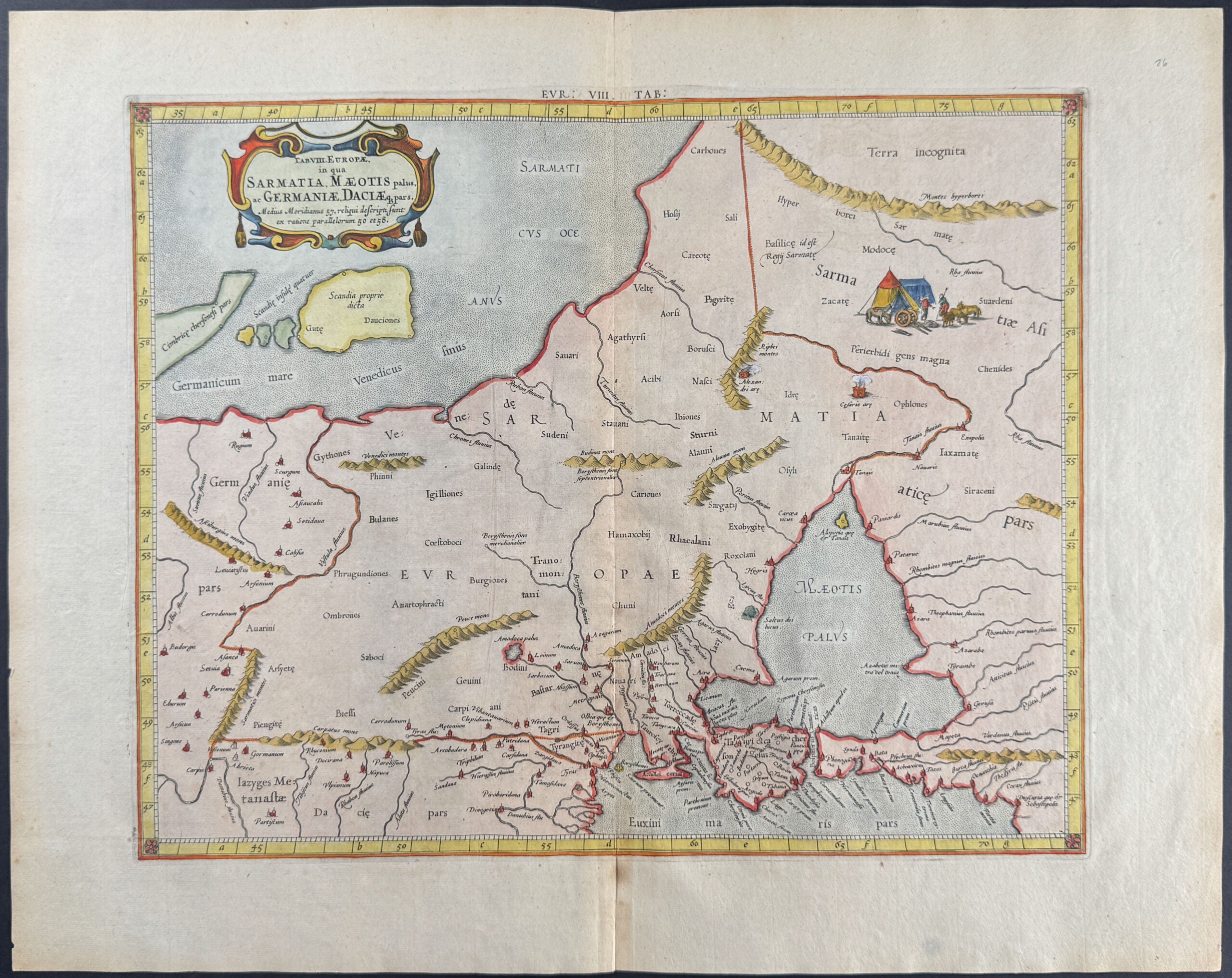 Map of Area between Baltic and Black Sea