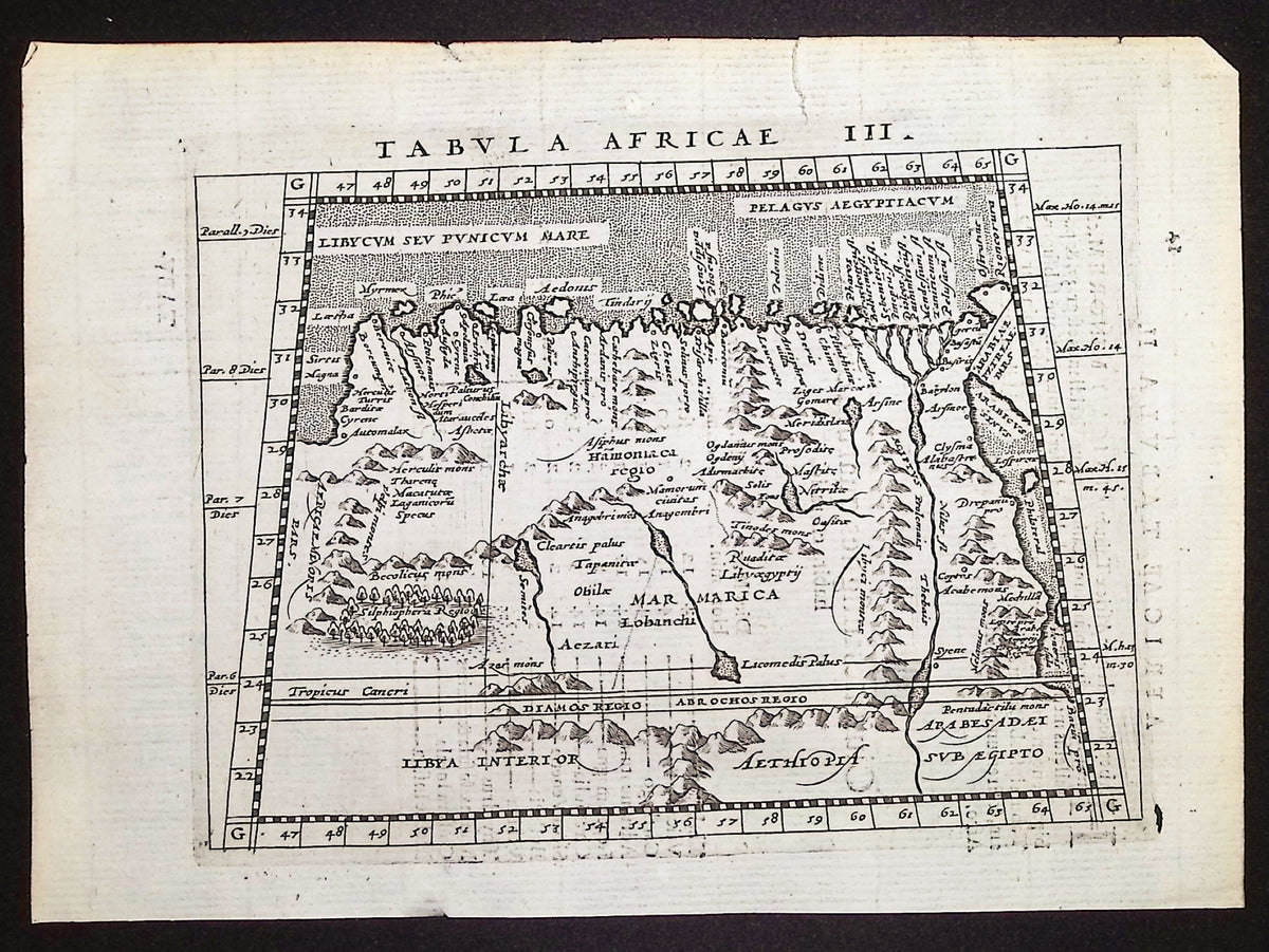 Lot of Four Maps of Northern Africa