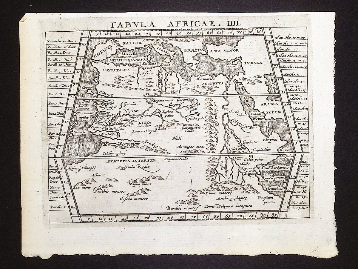 Lot of Four Maps of Northern Africa