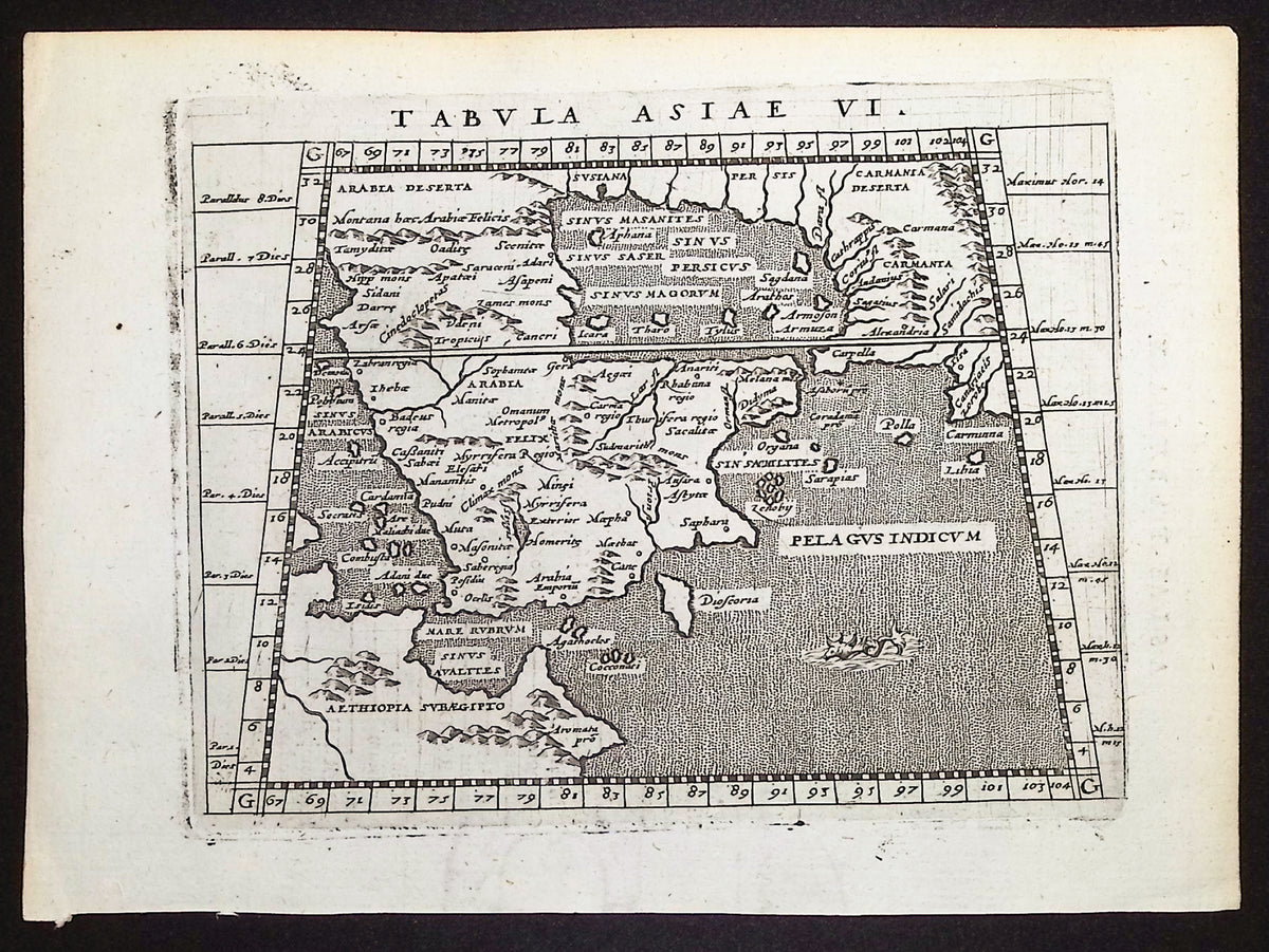 Lot of Six Maps of Western Asia
