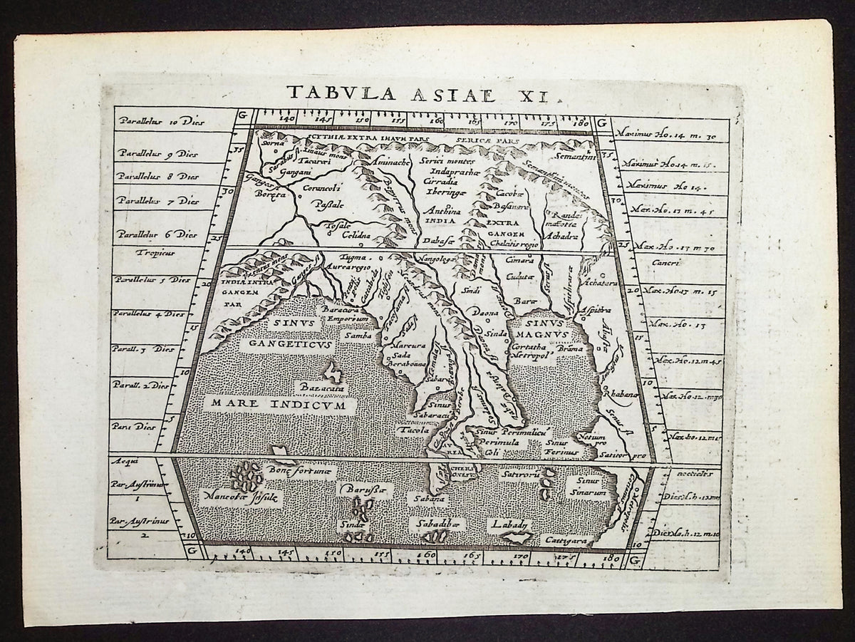 Lot of Six Maps of Asia