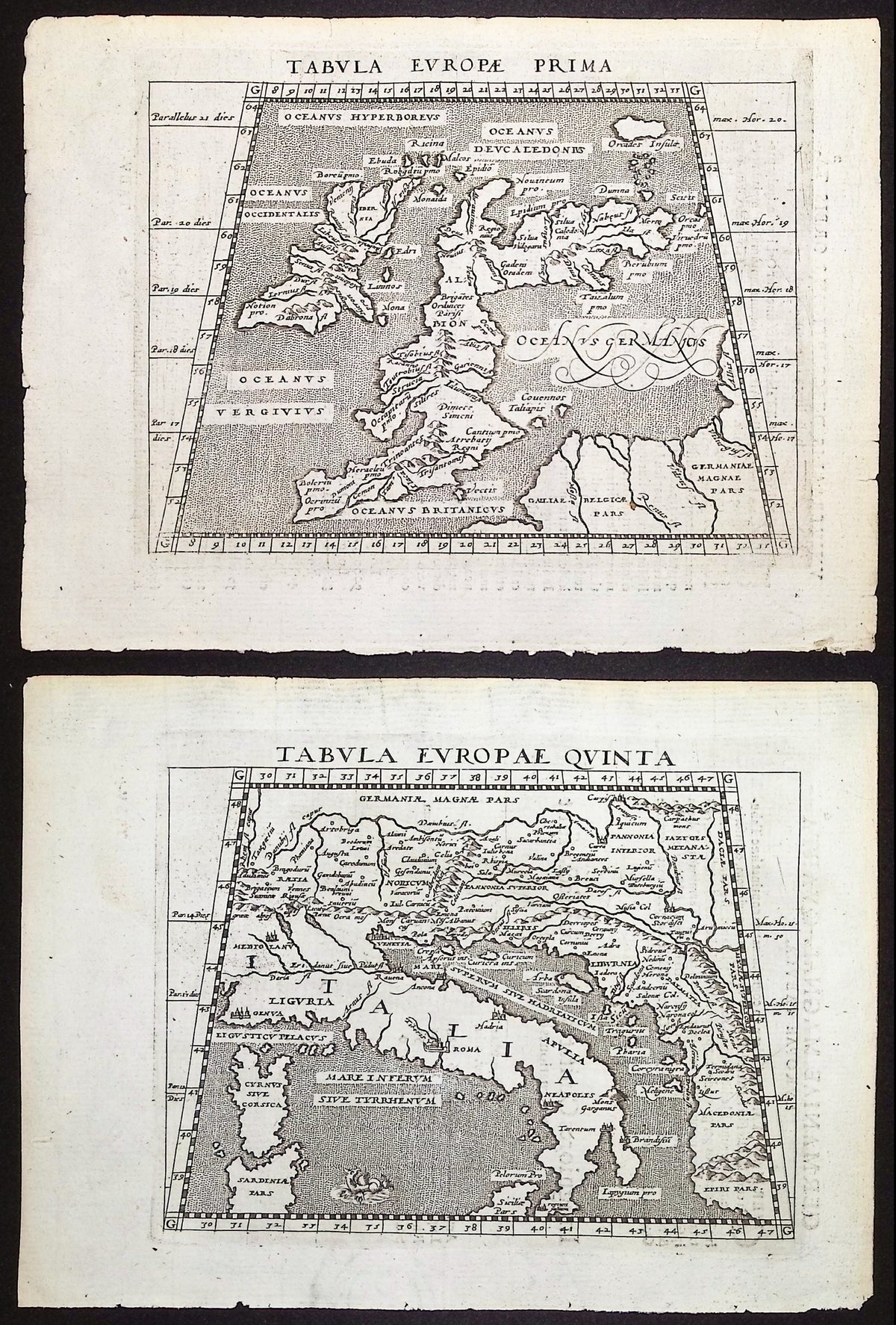 Lot of Ten Maps of Europe