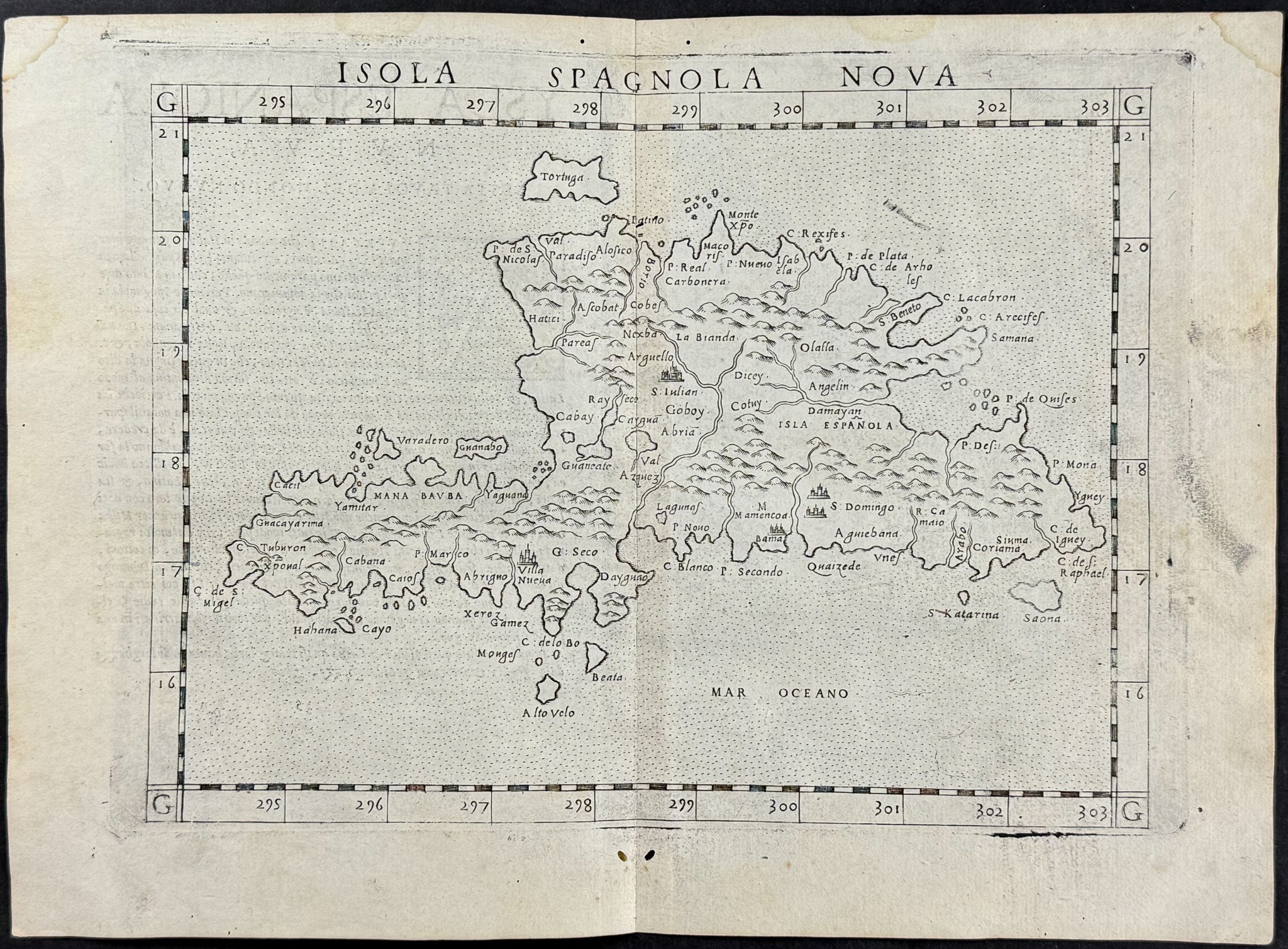 Map of Hispaniola