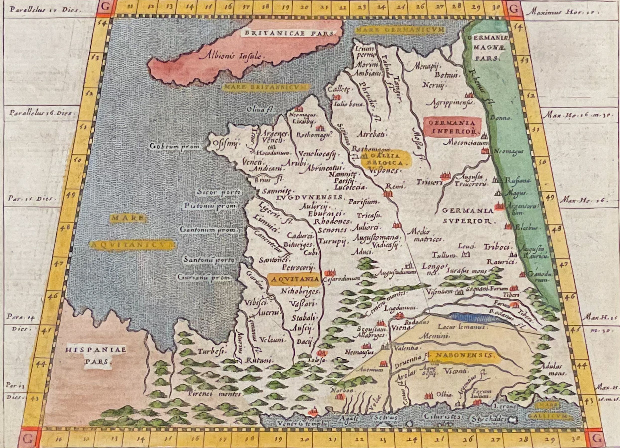 Map of France / Verso: Map of Germany