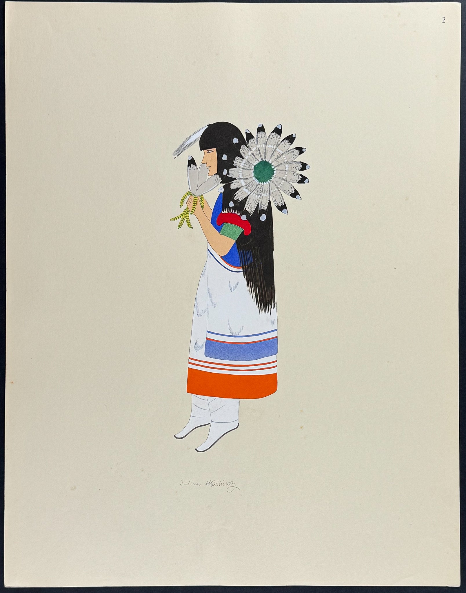 Buffalo Dance - drawn by Encarnacion Pena