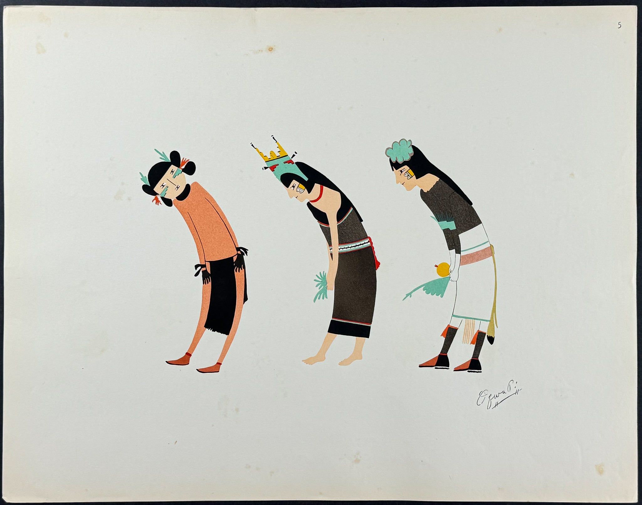 Corn Dance - drawn by Abel Sanchez