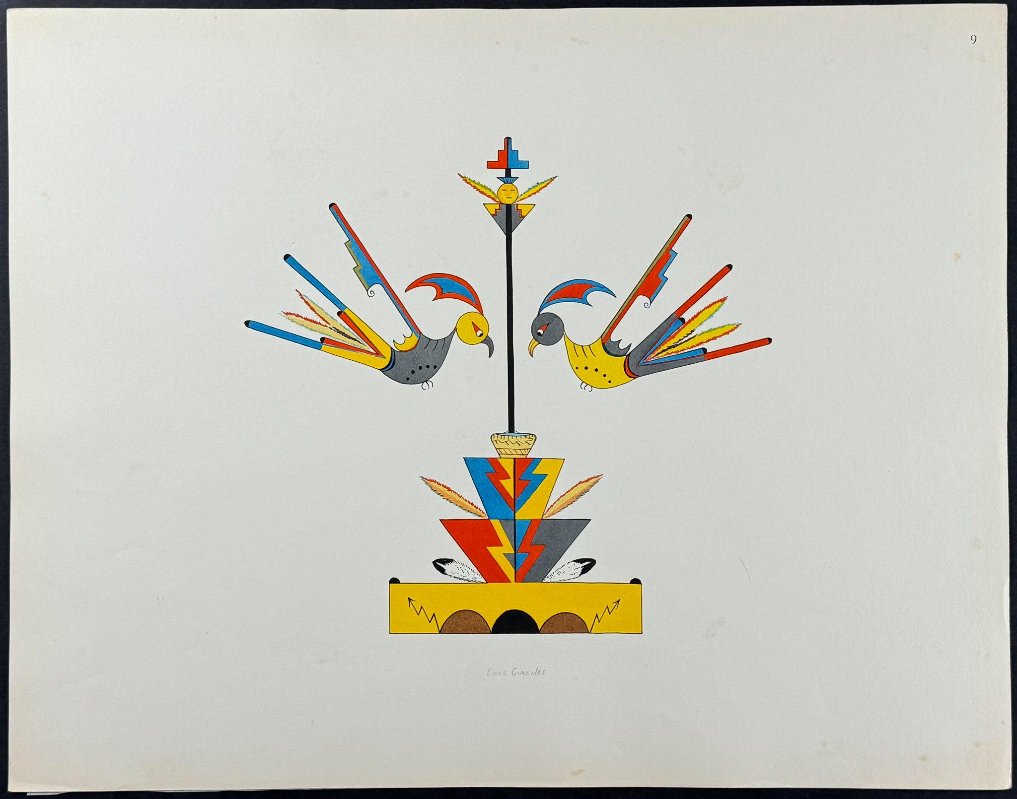 Bird-forms for Emblems - drawn by Louis Gonzales or Wo Pen