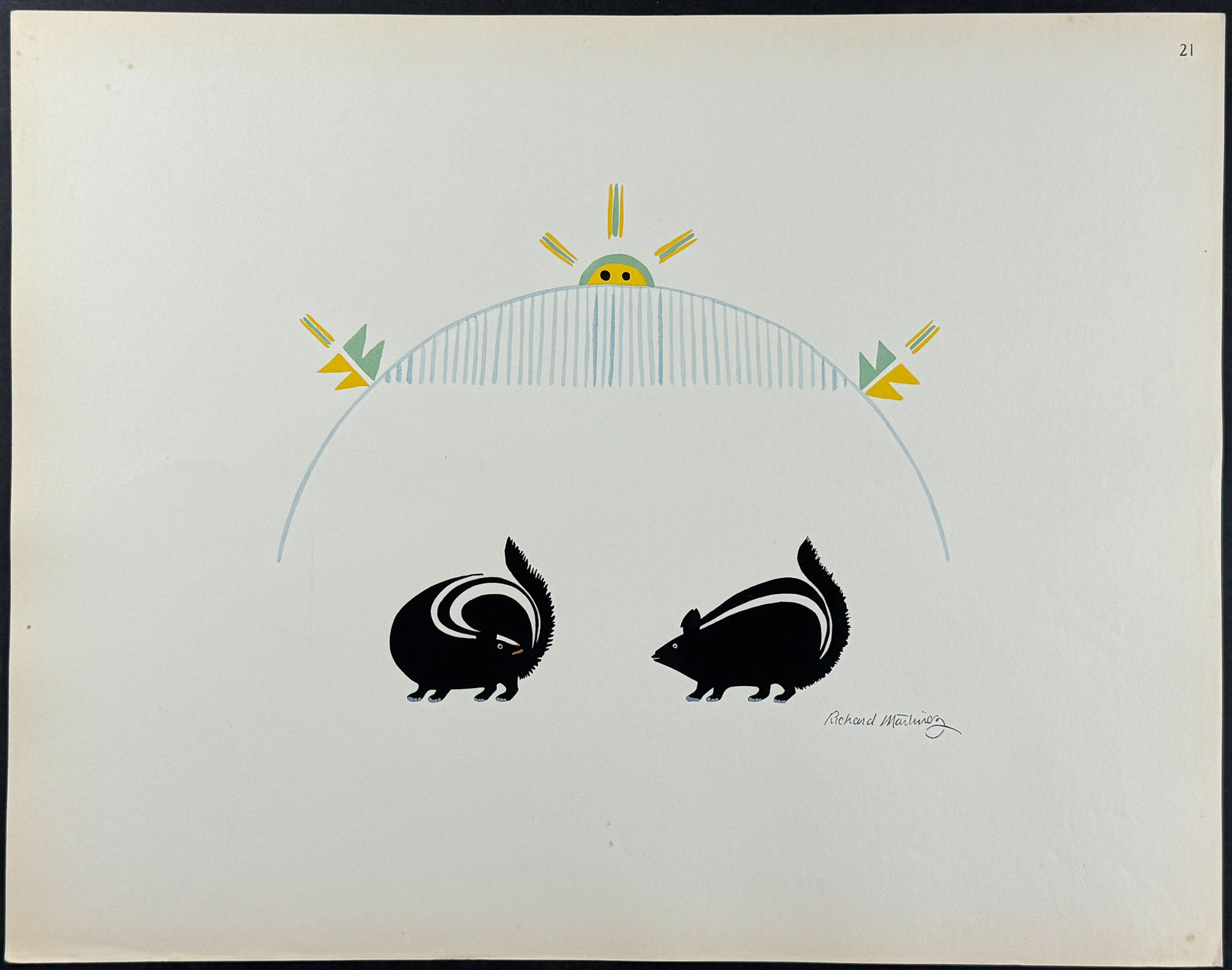 Symbol of the Sun Rising - drawn by Richard Martinez