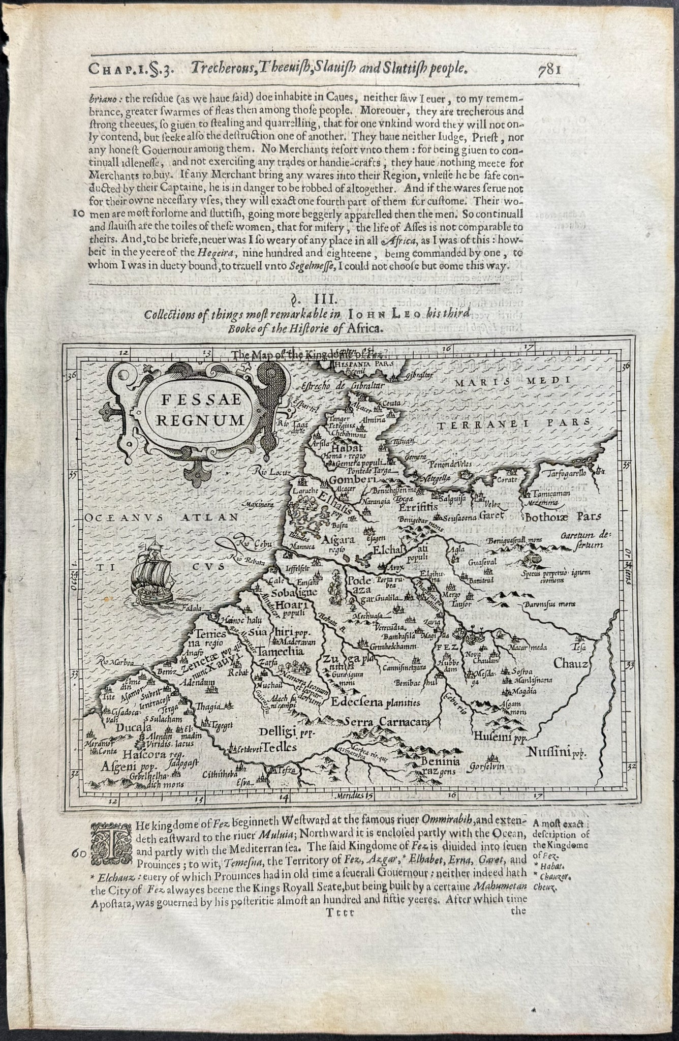 Map of Fez after John Leo