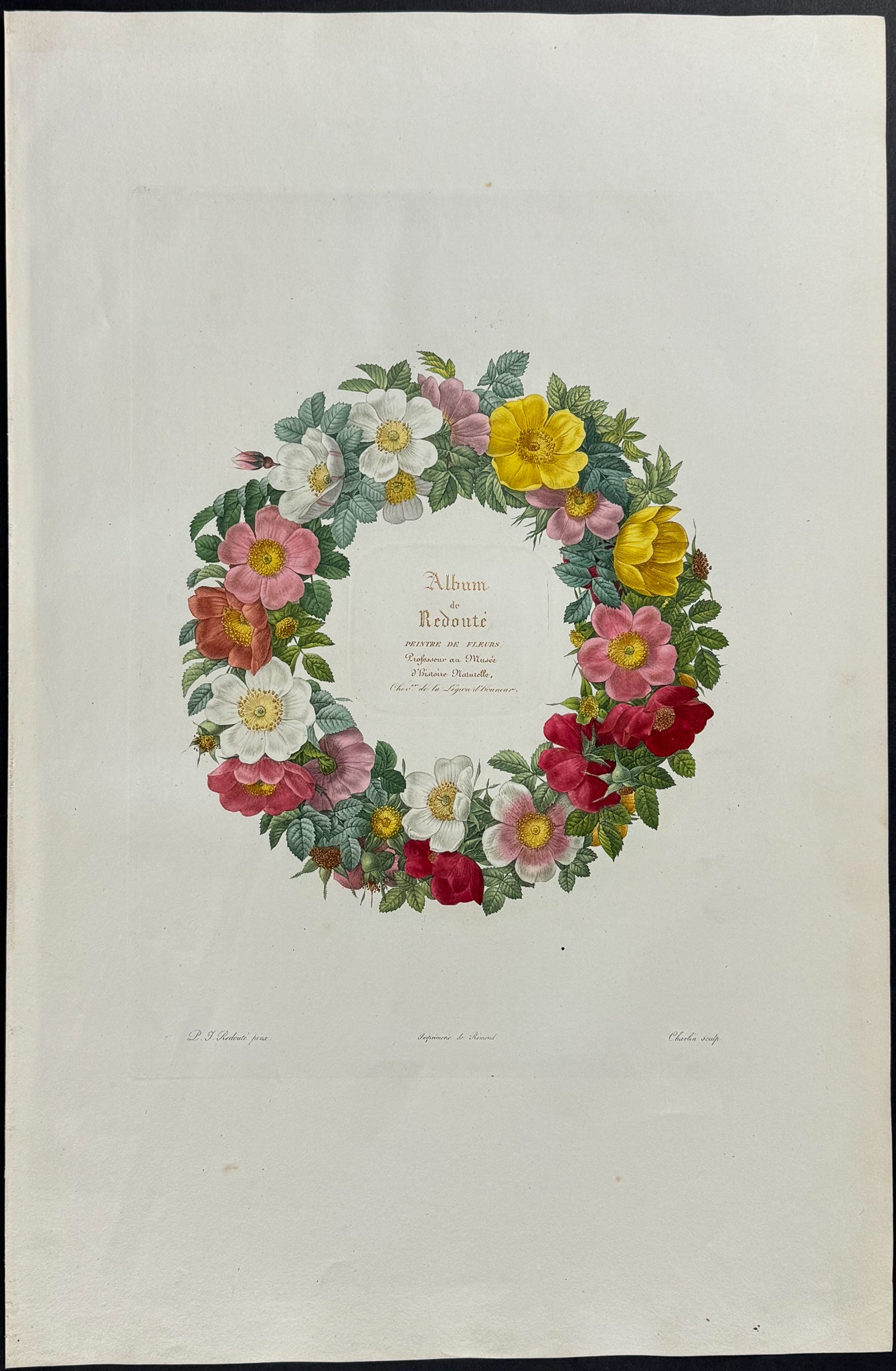 Frontispiece with Rose Wreath