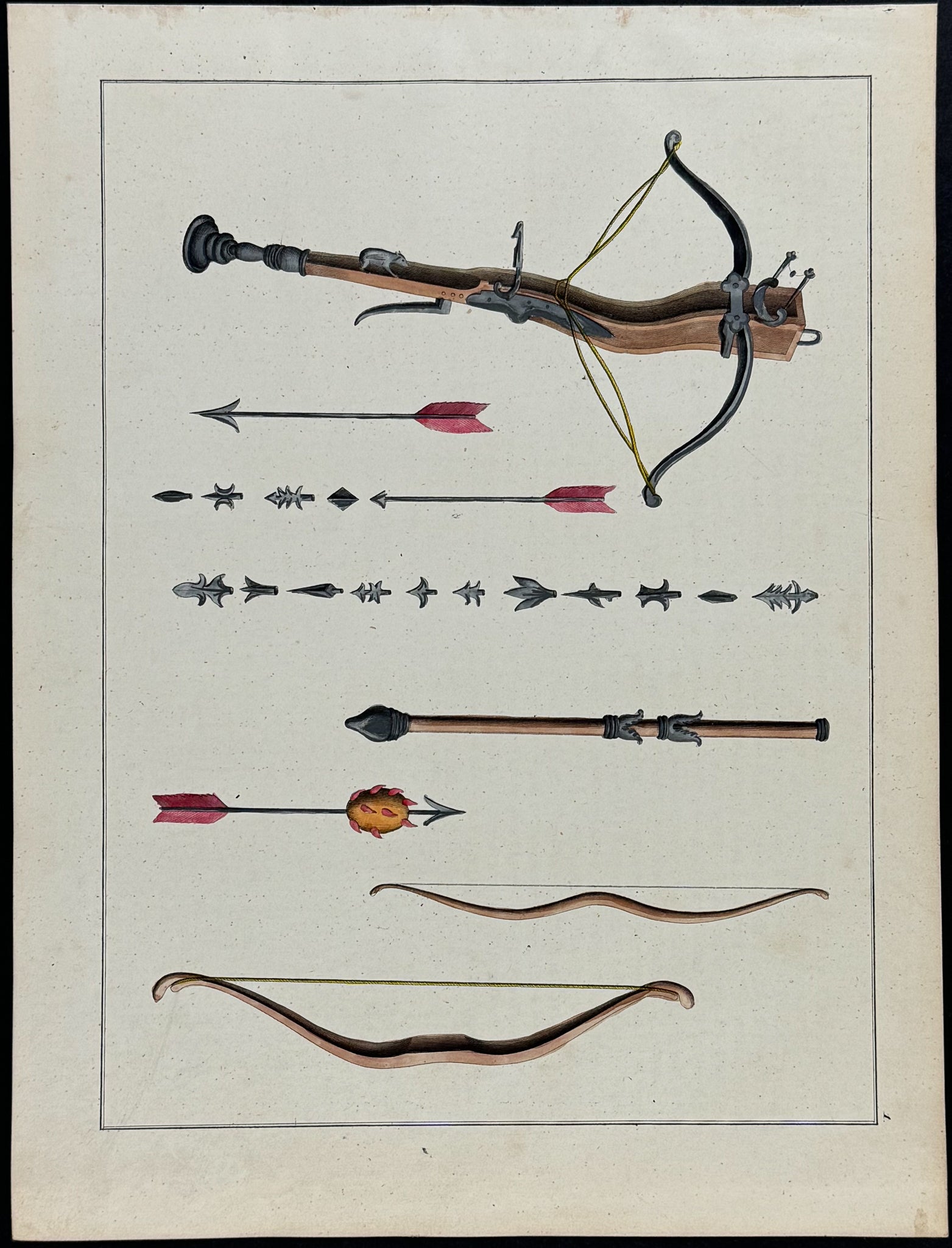 Crossbow, Bow, & Arrow