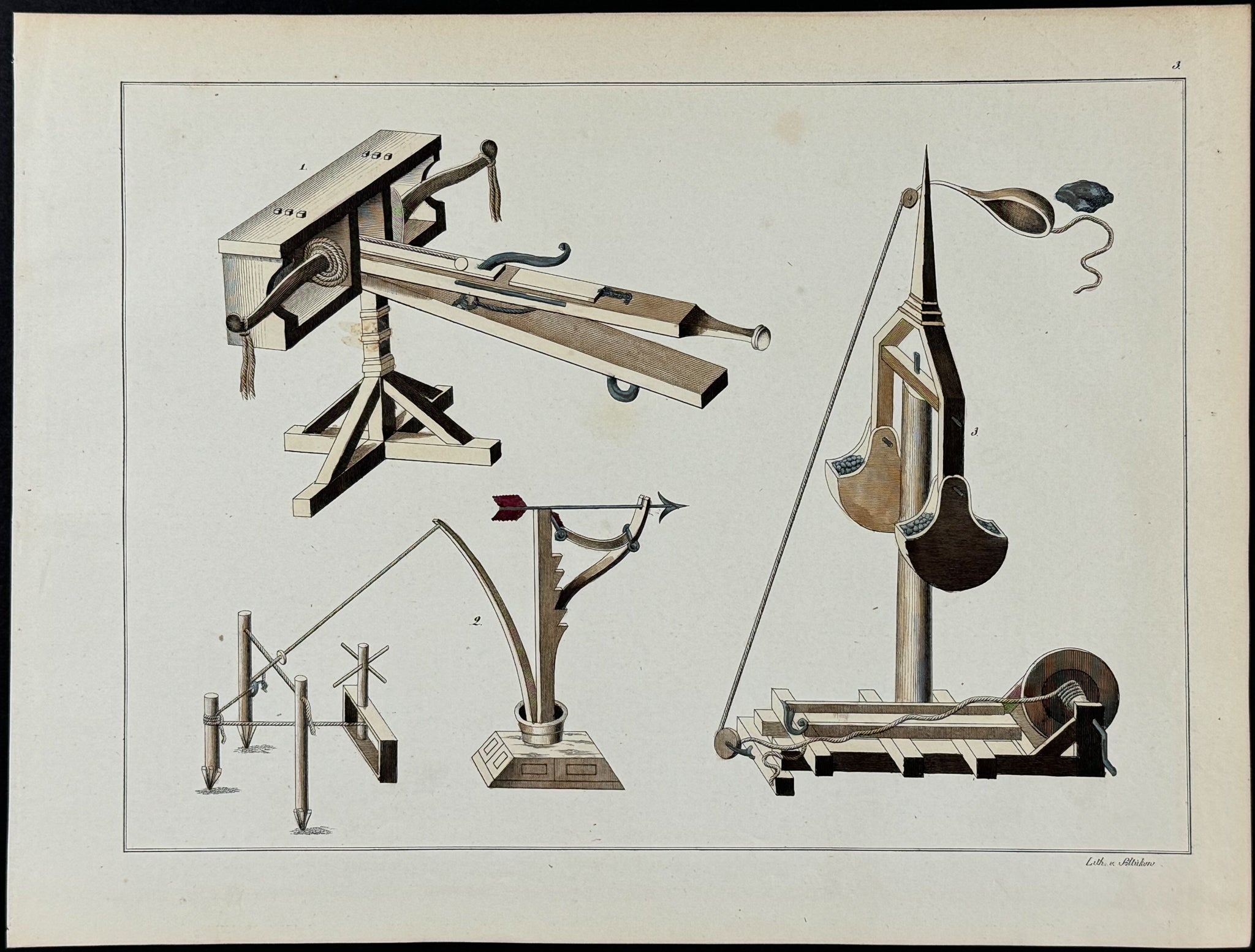 Medieval Instruments & Catapult or Trebuchet
