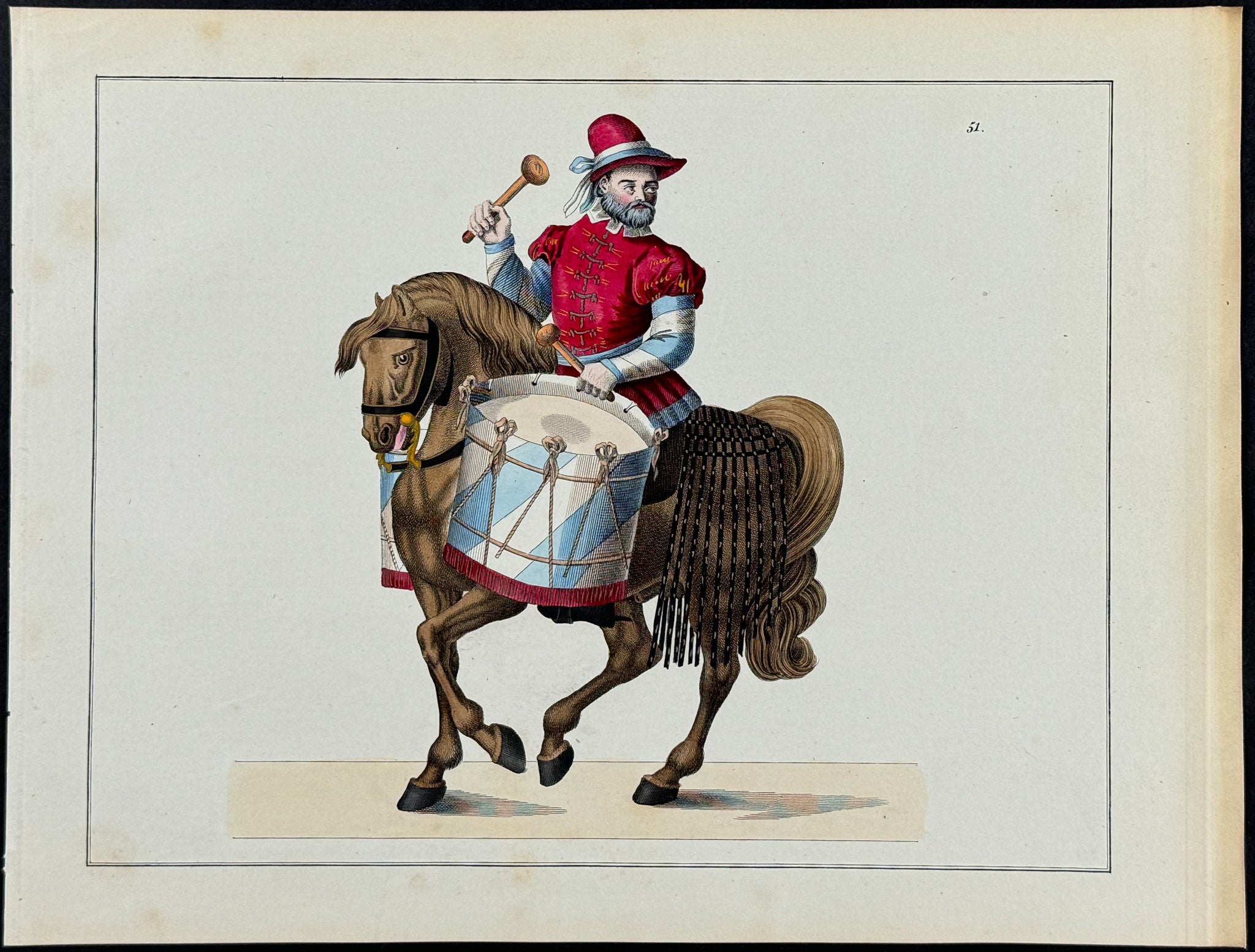 Musician on Horse