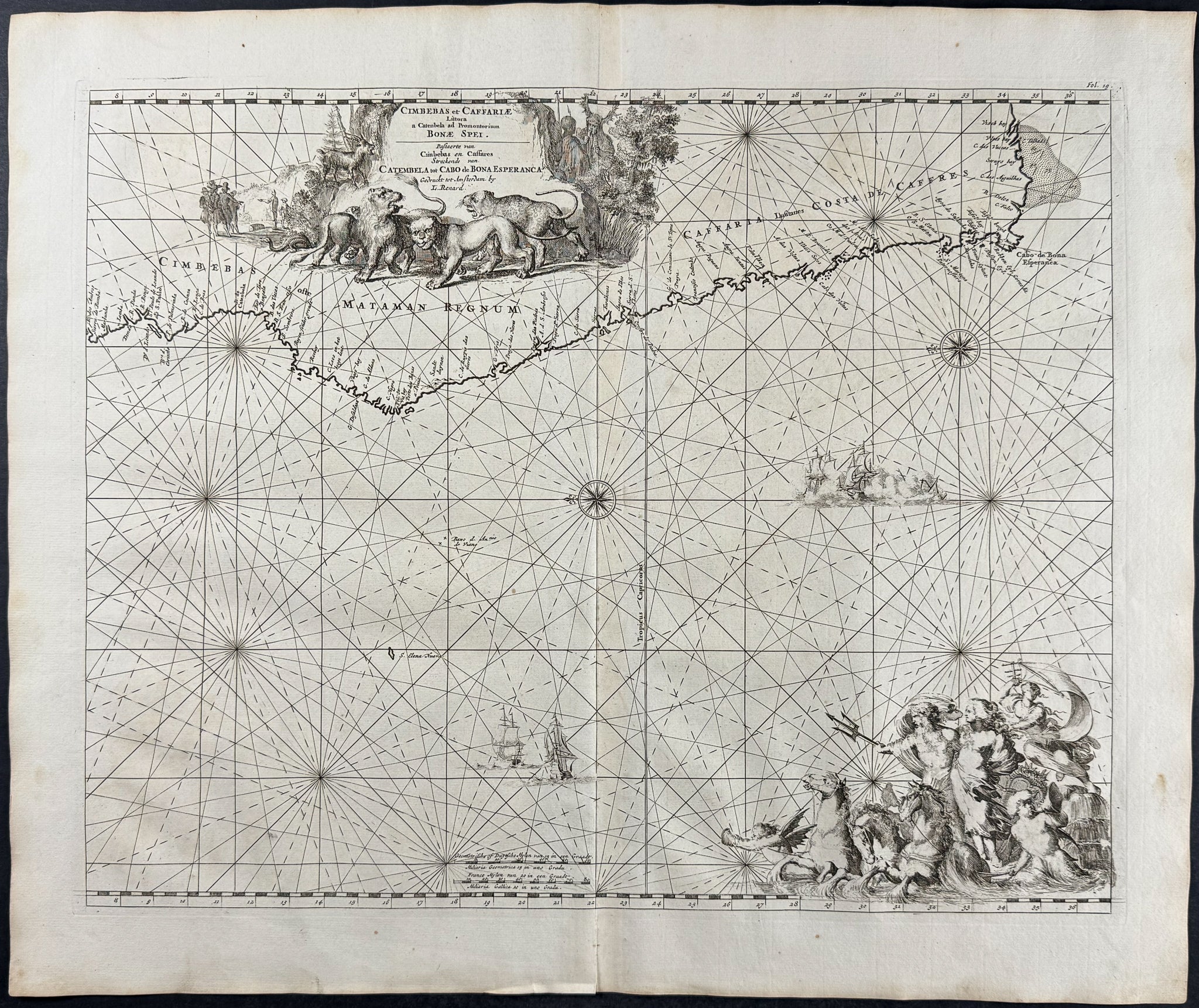 Sea Chart of the Southwest Coast of Africa