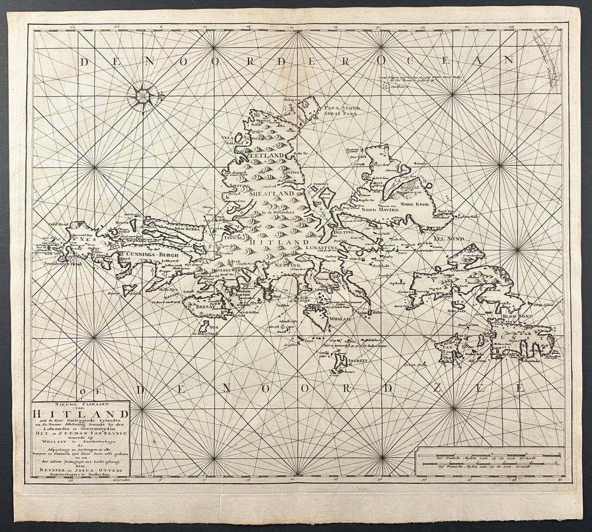 Map of the Shetland Islands
