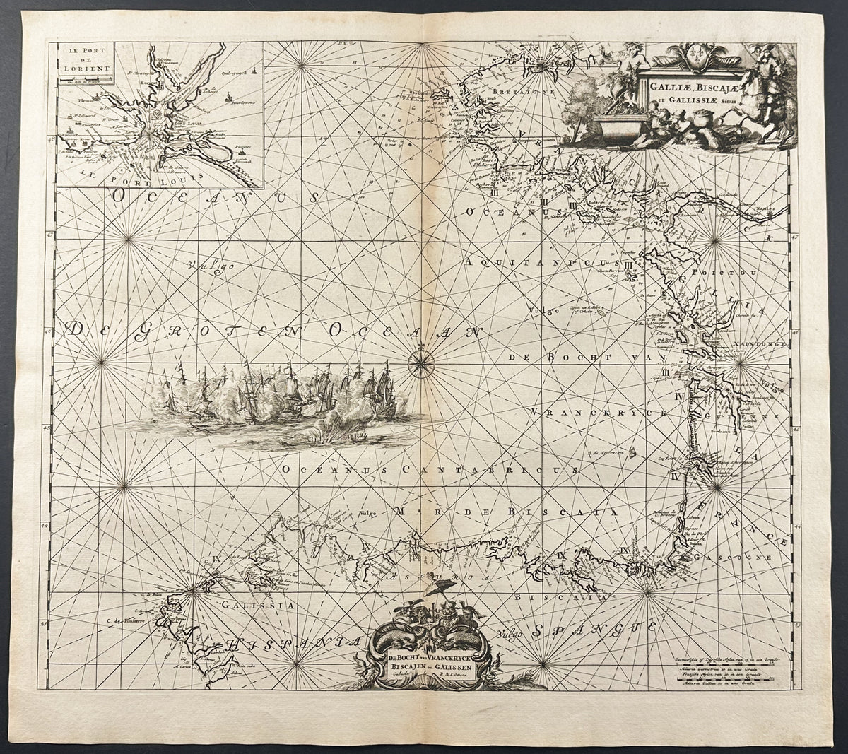 Map of the Bay of Biscay