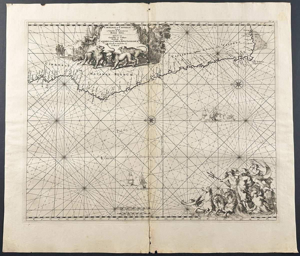 Map of the Southwestern Coast of Africa