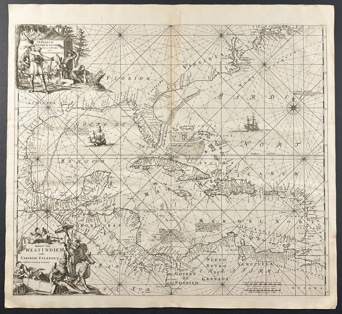 Map of the West Indies, or Caribbean