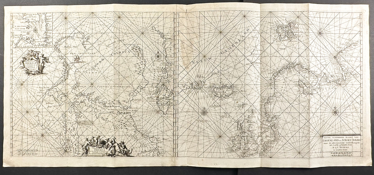 Map of the North Atlantic in Two Maps: Canada and Europe