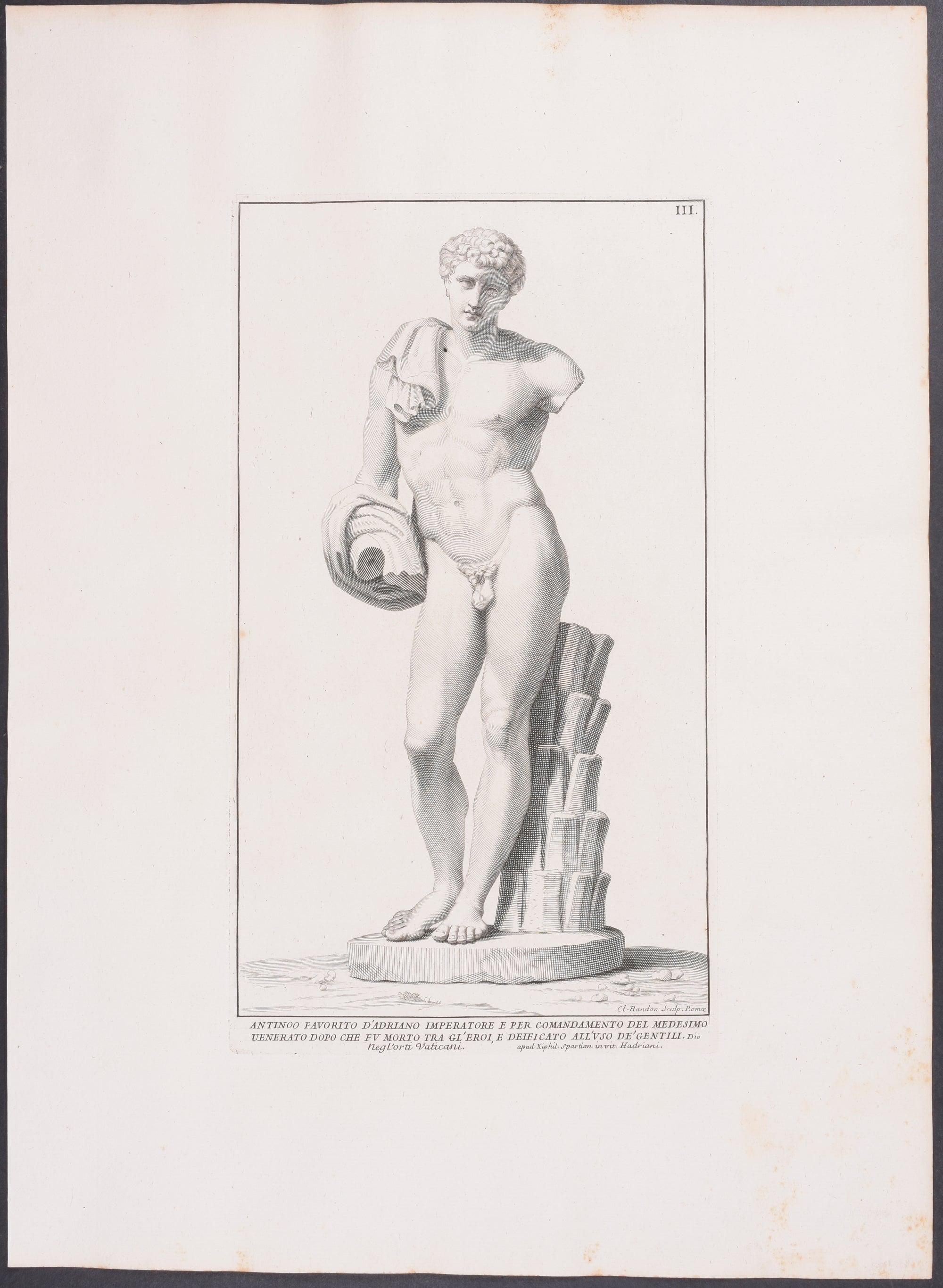 Nude Statue - Il Tevere col Cornucopia nella Sinistra