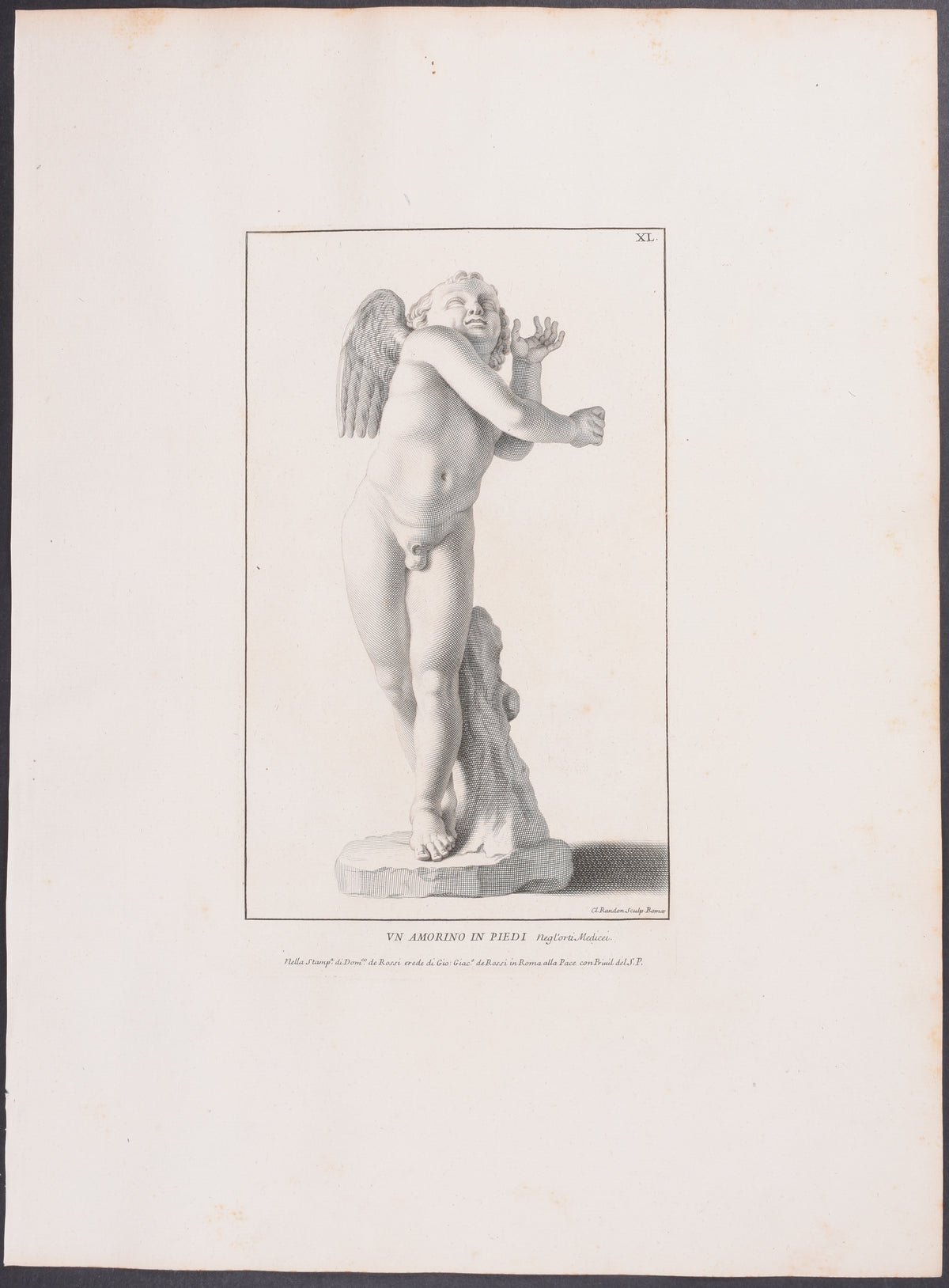 Nude Statue - Un Amorino in Piedi
