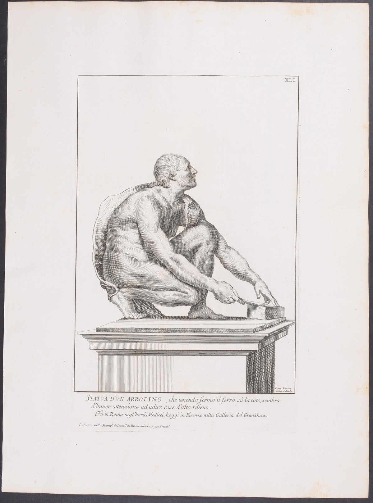 Nude Statue - Arrotino