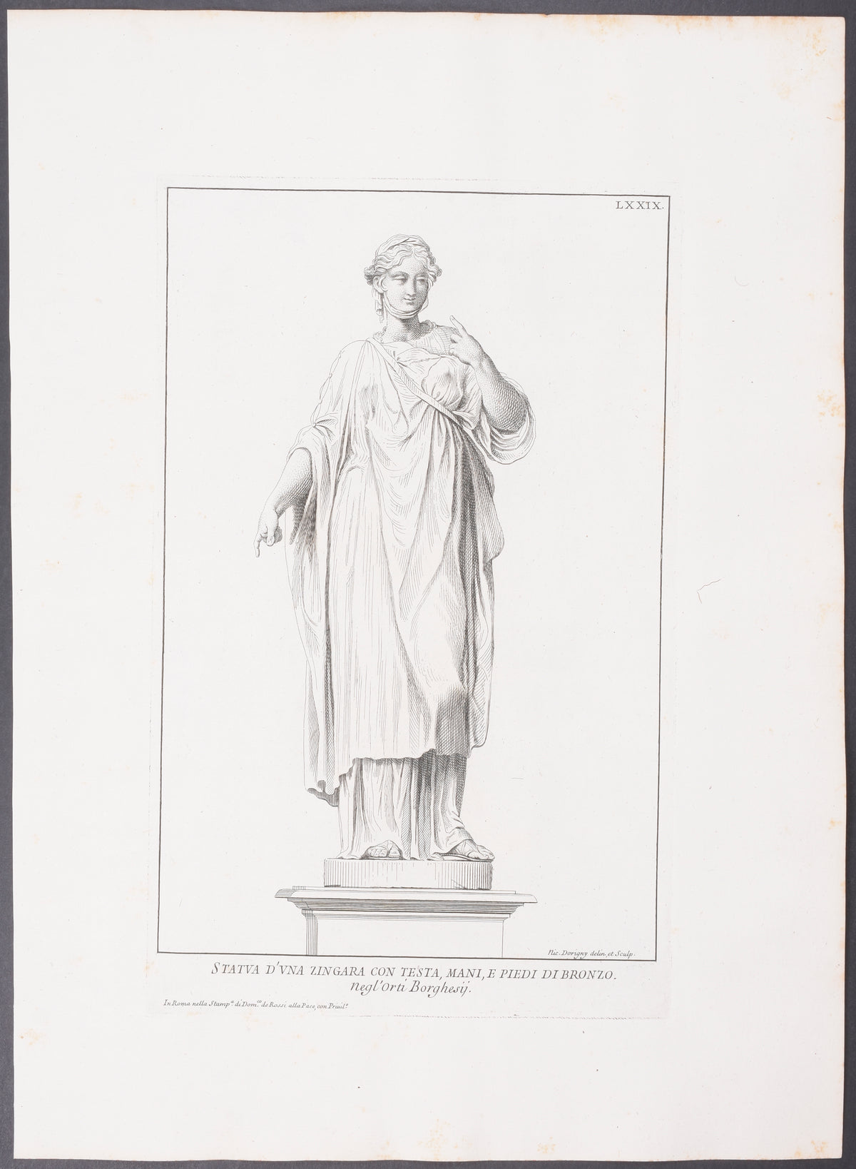 Nude Statue - Zingara cocn Testa
