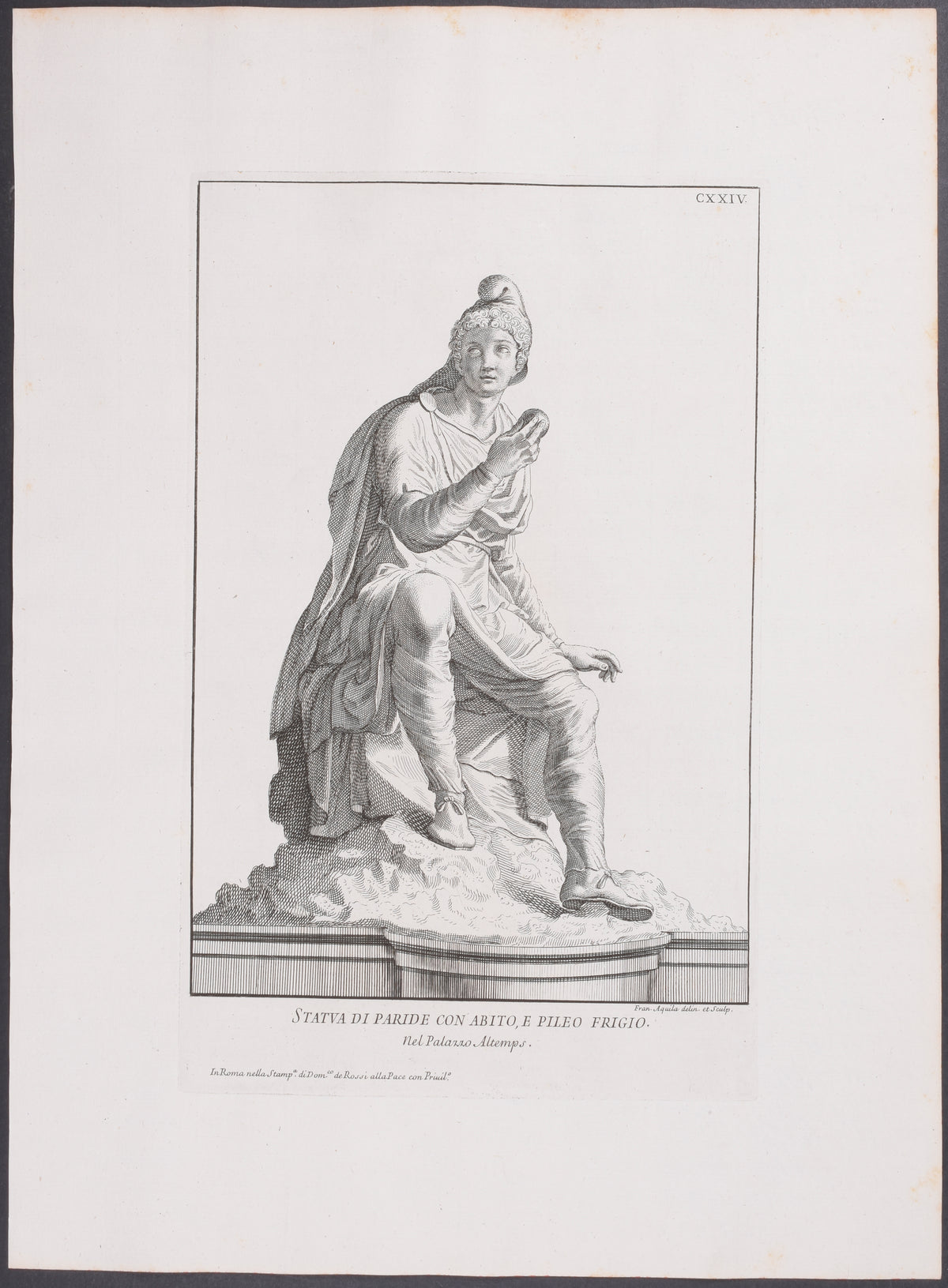 Statue - Paride con Abito, e Pileo Frigio